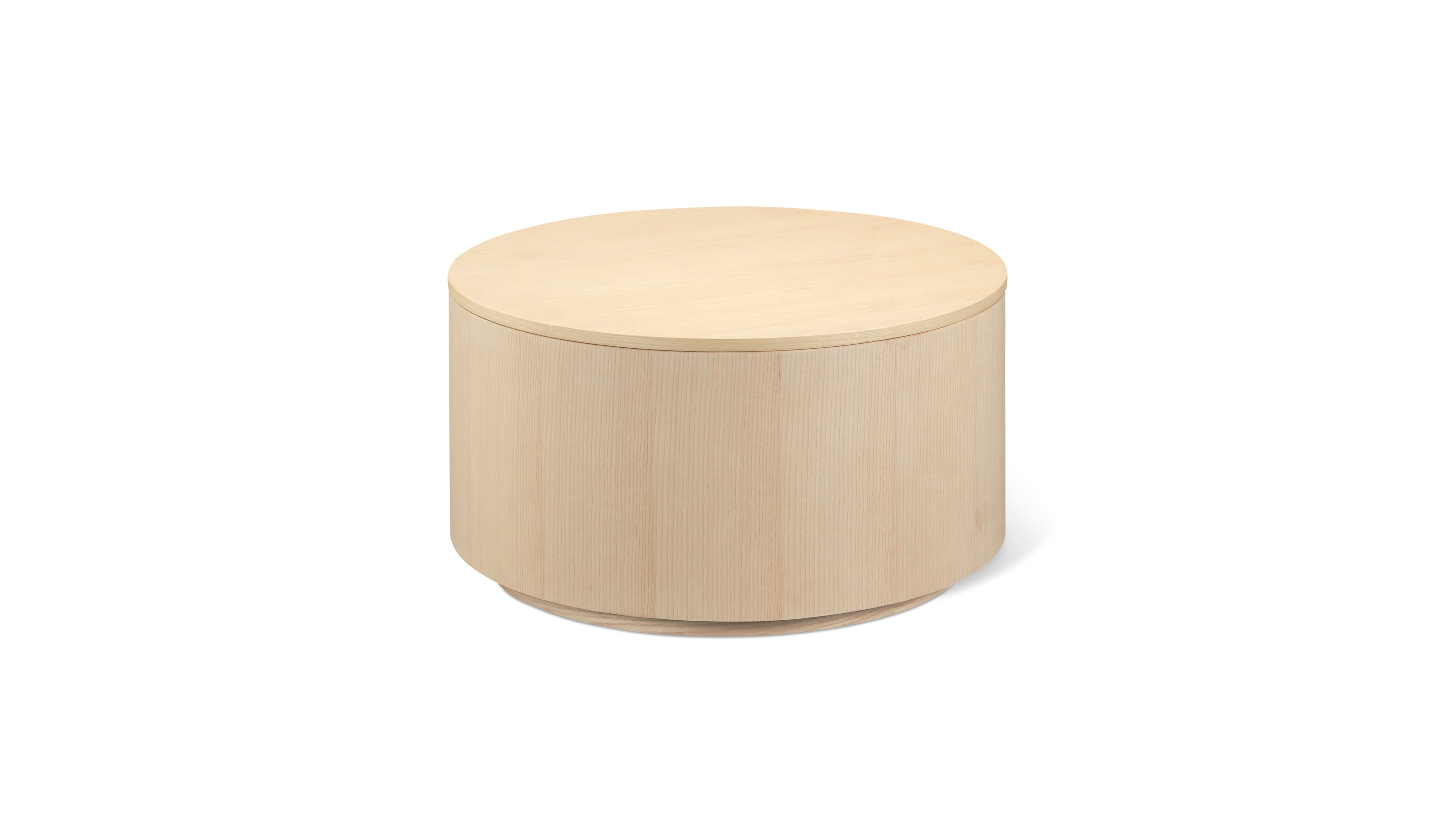 Orbit Storage Coffee Table, White Ash - Image 1