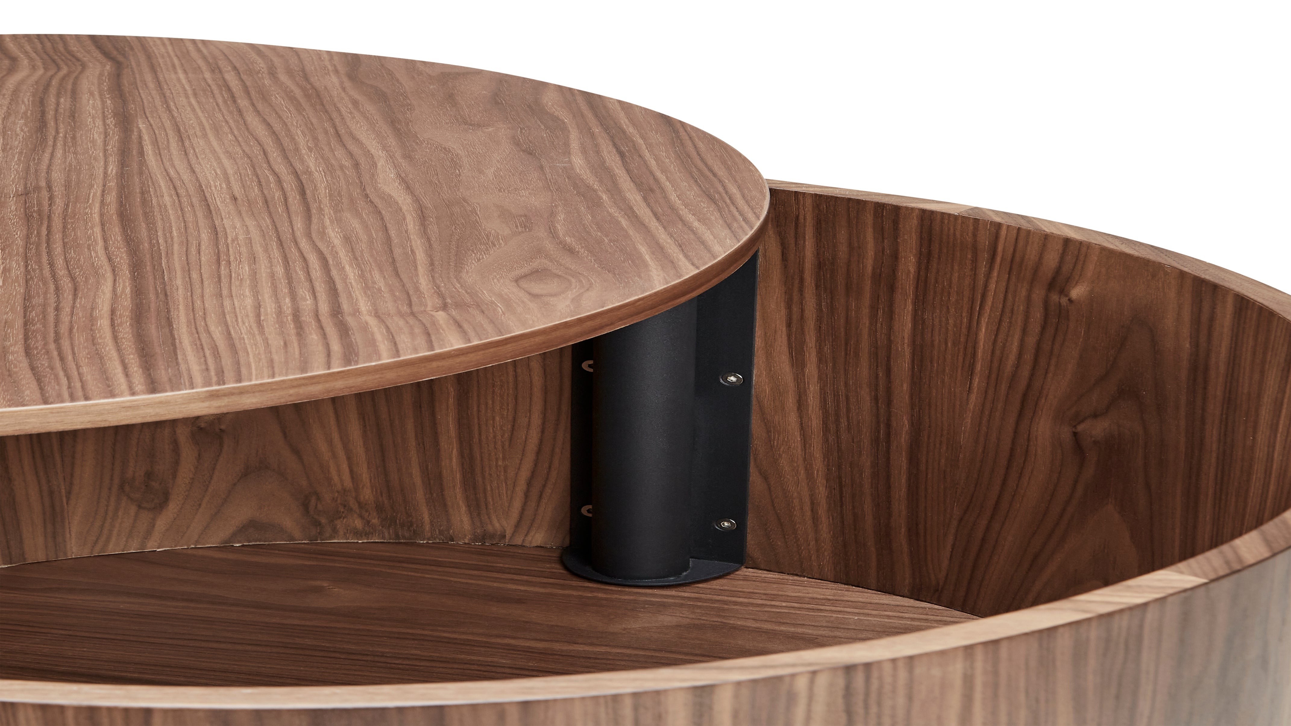 Orbit Storage Coffee Table, Walnut - Sundays Company Canada