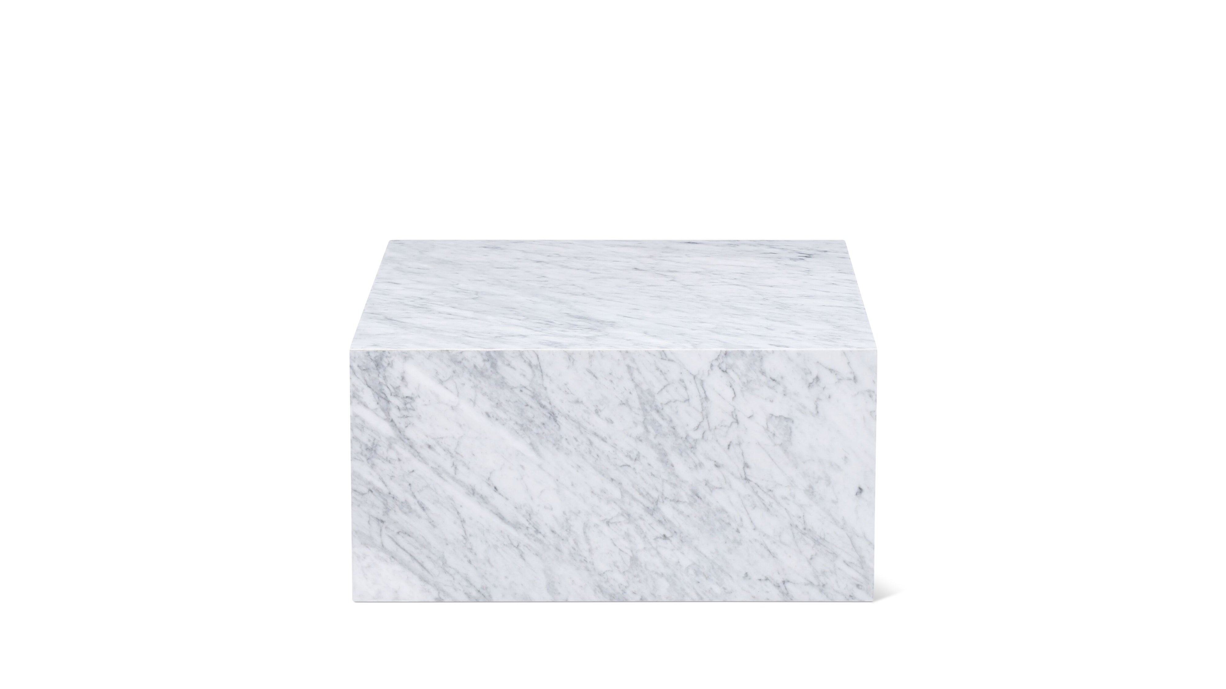 Align Coffee Table, Regular, Carrara Marble
