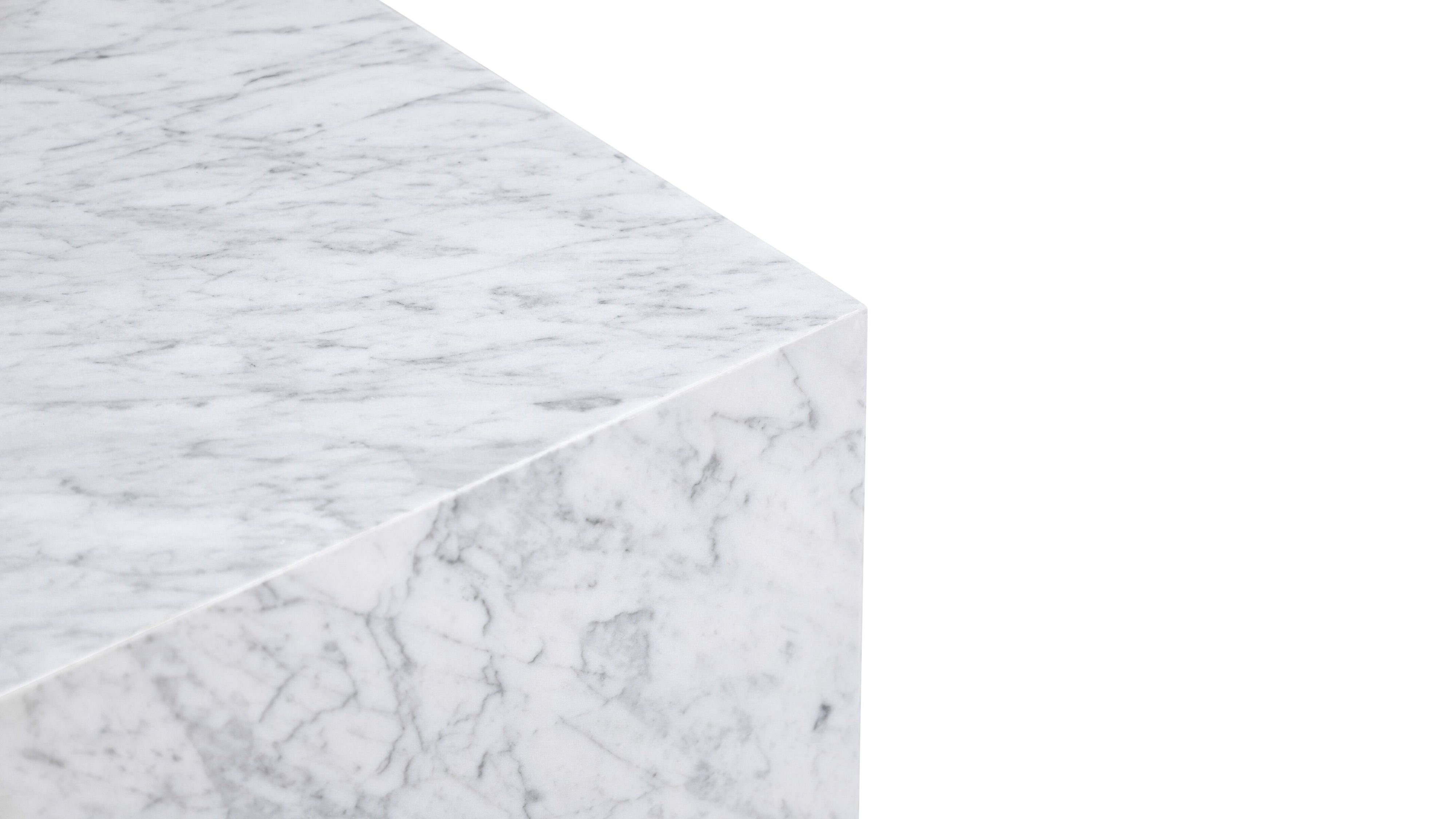 Align Coffee Table, Regular, Carrara Marble