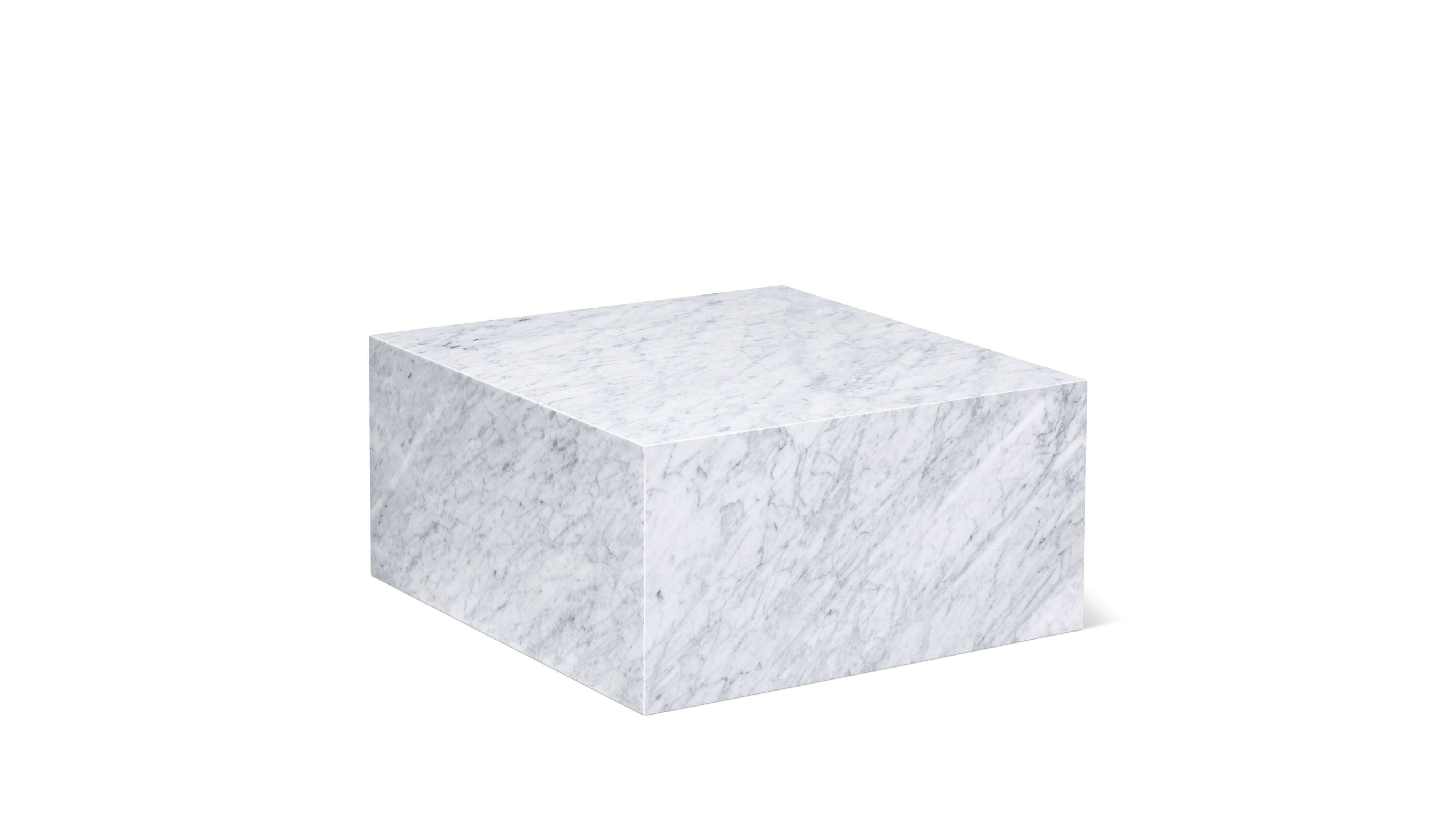 Align Coffee Table, Regular, Carrara Marble