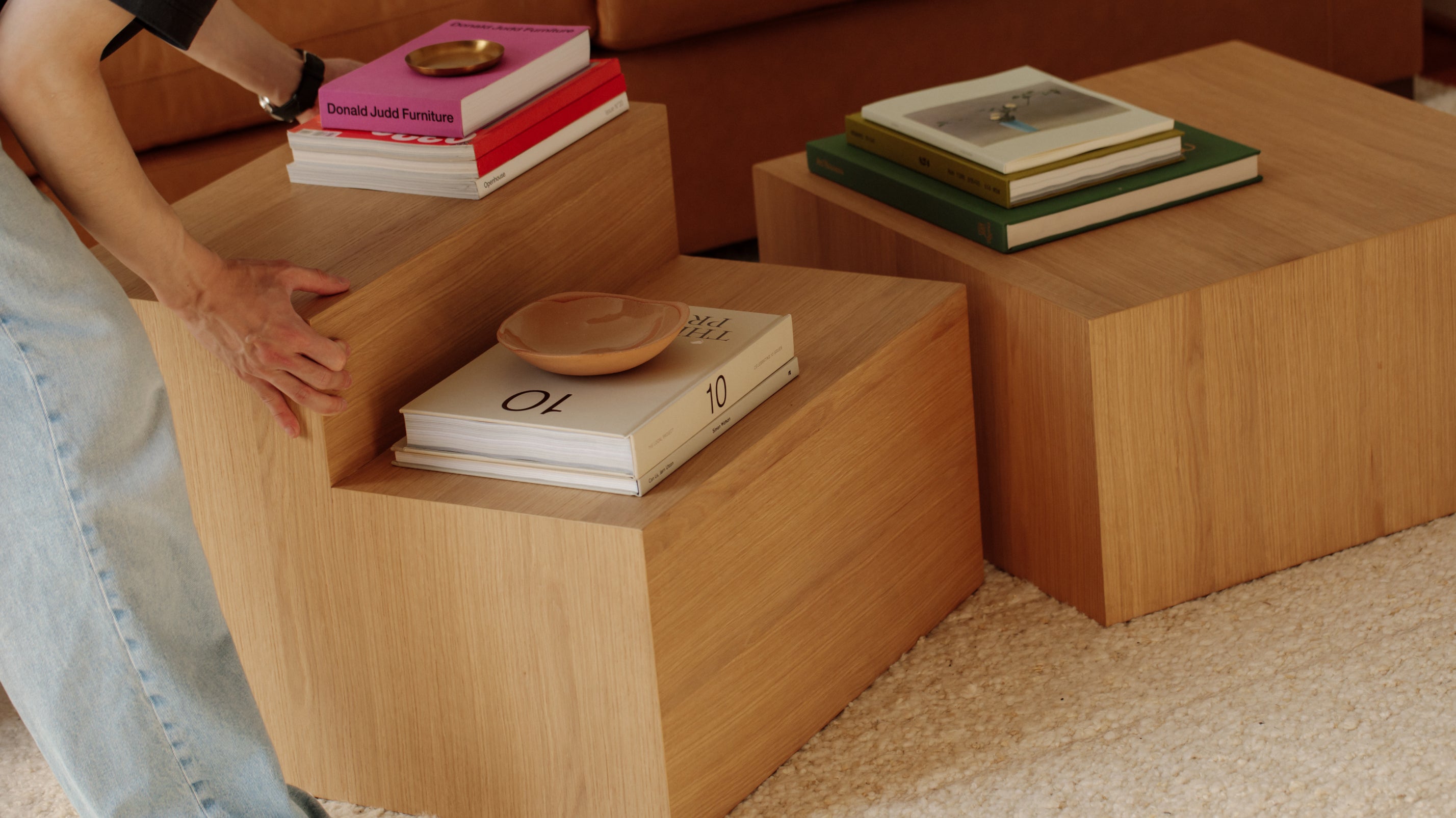 Align Coffee Table, Tiered, Oak - Sundays Company CanadaCOF-FC-003-126
