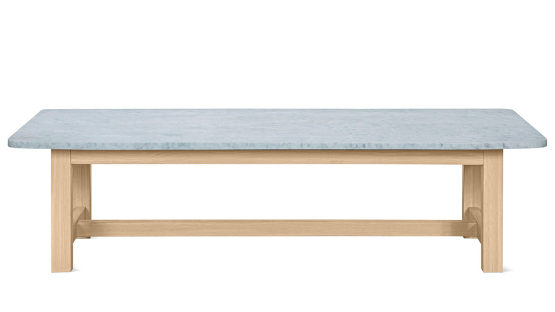 Harbour Coffee Table, Pale Oak/Carrara Marble