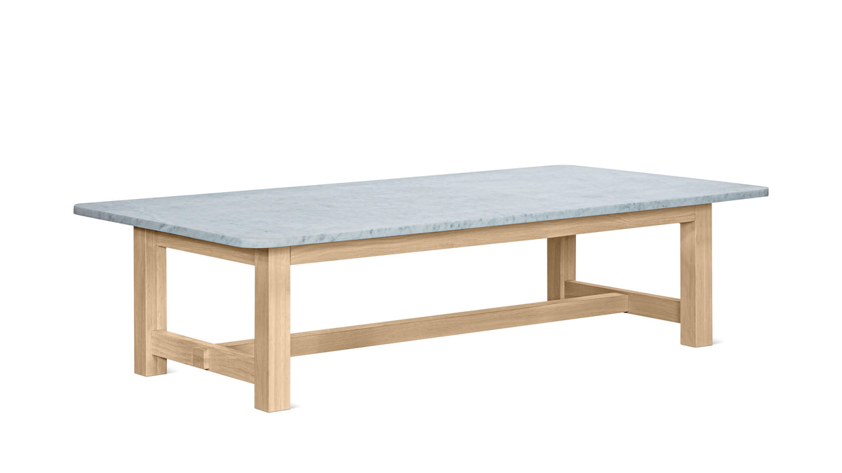 Harbour Coffee Table, Pale Oak/Carrara Marble