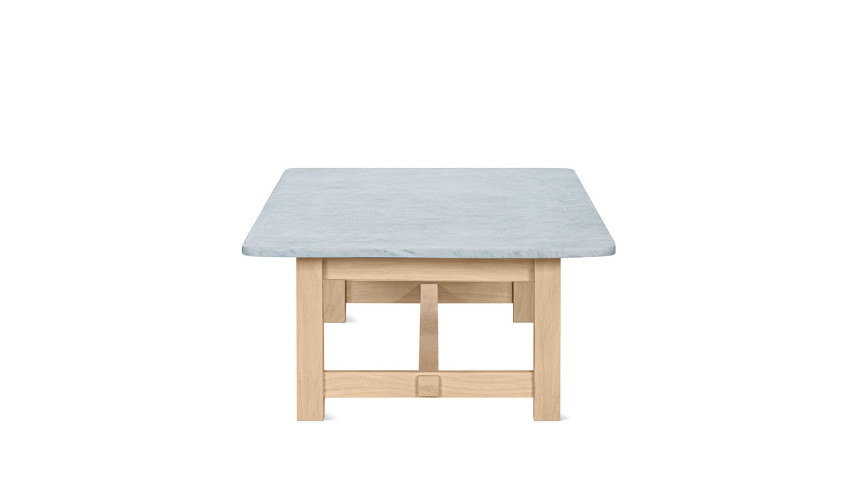 Harbour Coffee Table, Pale Oak/Carrara Marble