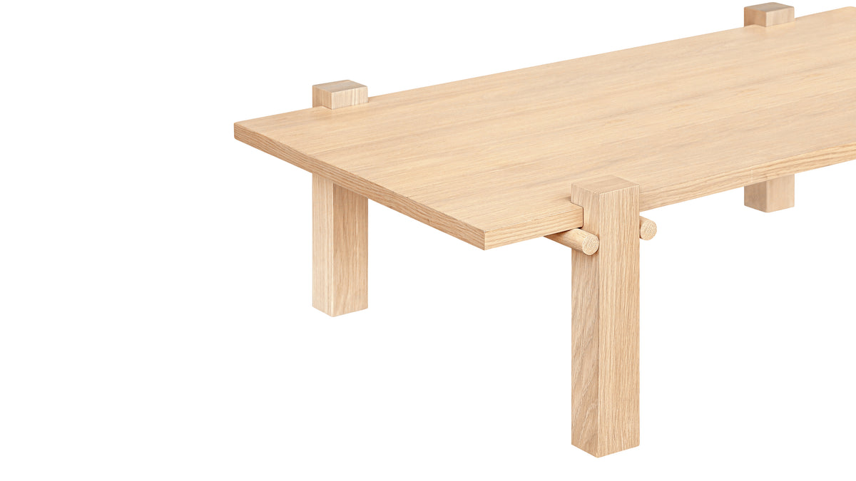 Long Story x Colapso Studio Coffee Table, Large, Pale Oak — alternate view
