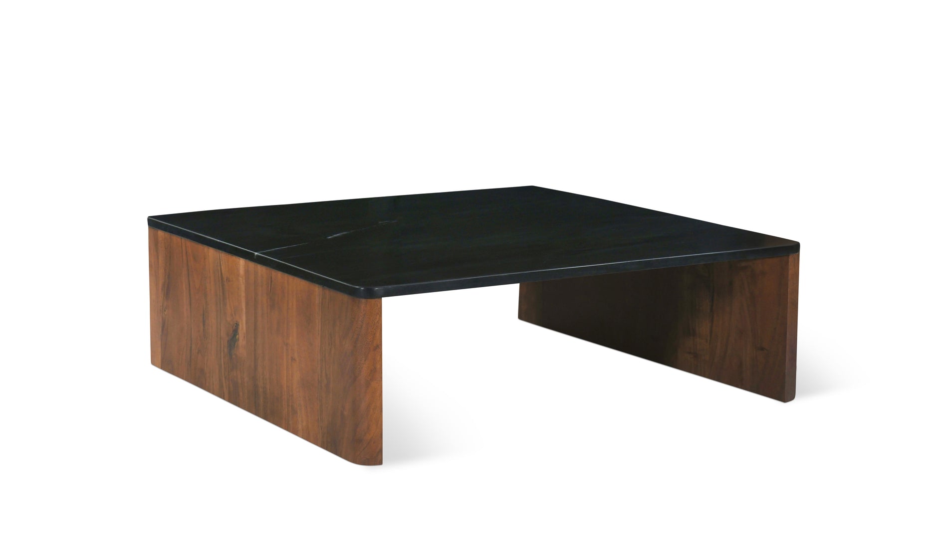 Form Marble Coffee Table, American Walnut_image