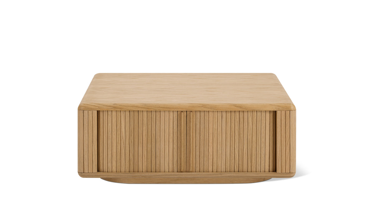 Main Stage Storage Coffee Table, White Oak — alternate view