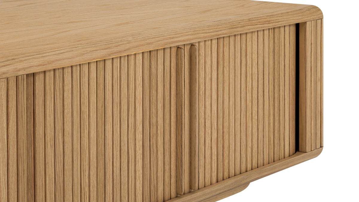Main Stage Storage Coffee Table, White Oak
