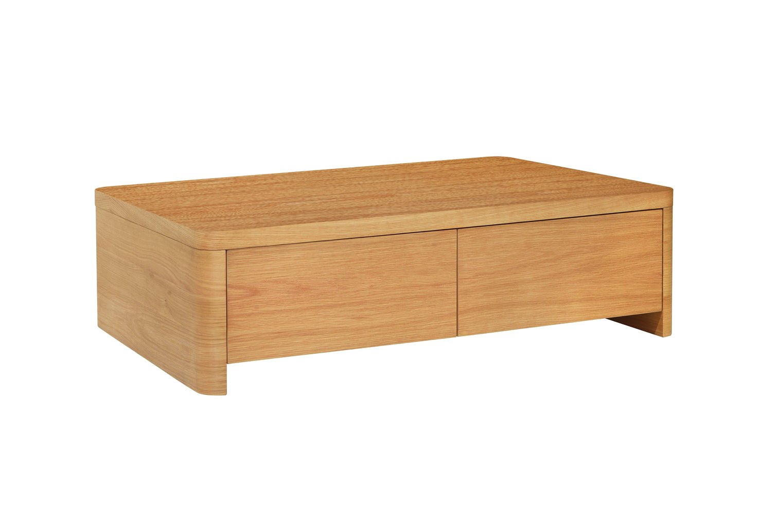 Form Storage Coffee Table, White Oak - Image 1