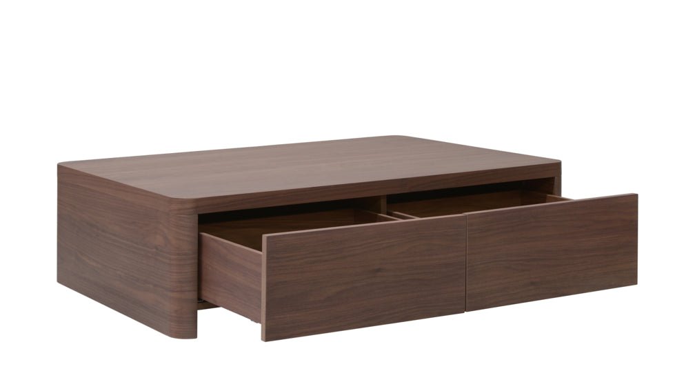 Form Storage Coffee Table, Walnut - Image 8