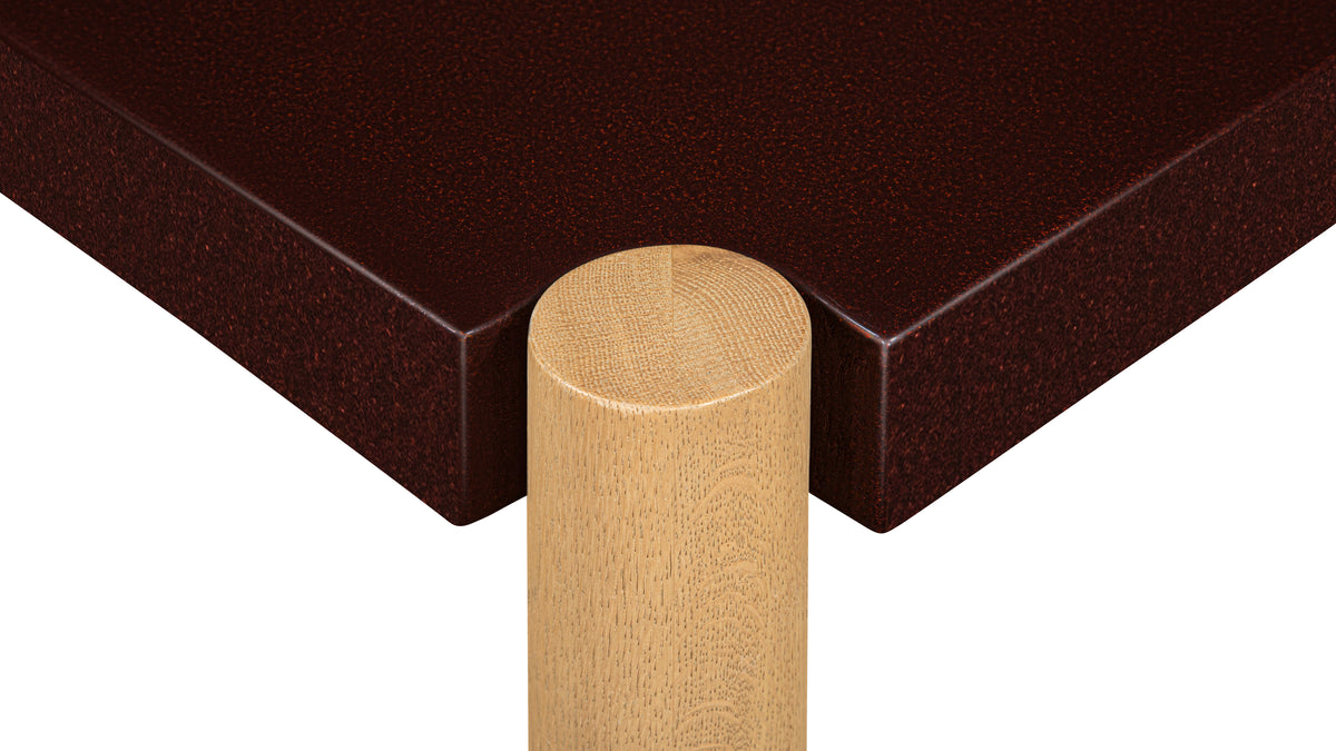 Avenue Coffee Table, Burgundy