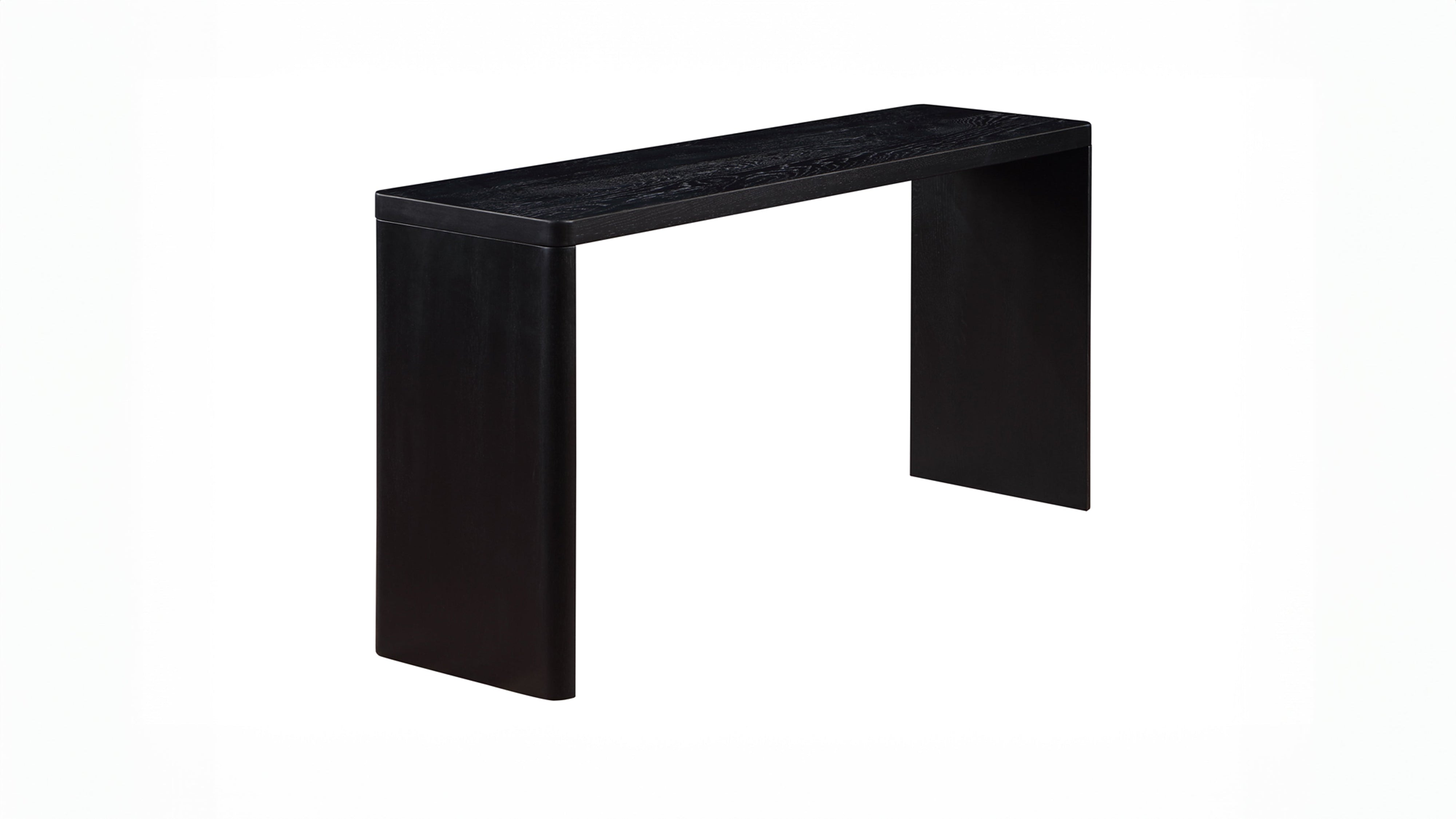 Form Console, Large, Black Oak