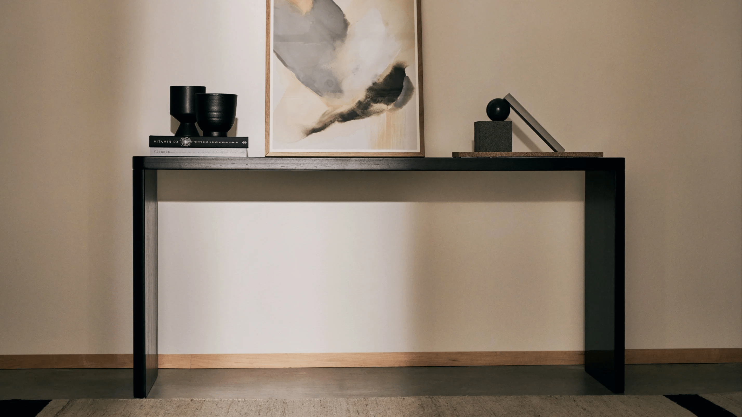 Form Console, Small, Black Oak - Sundays Company CanadaCON-BC-003-002