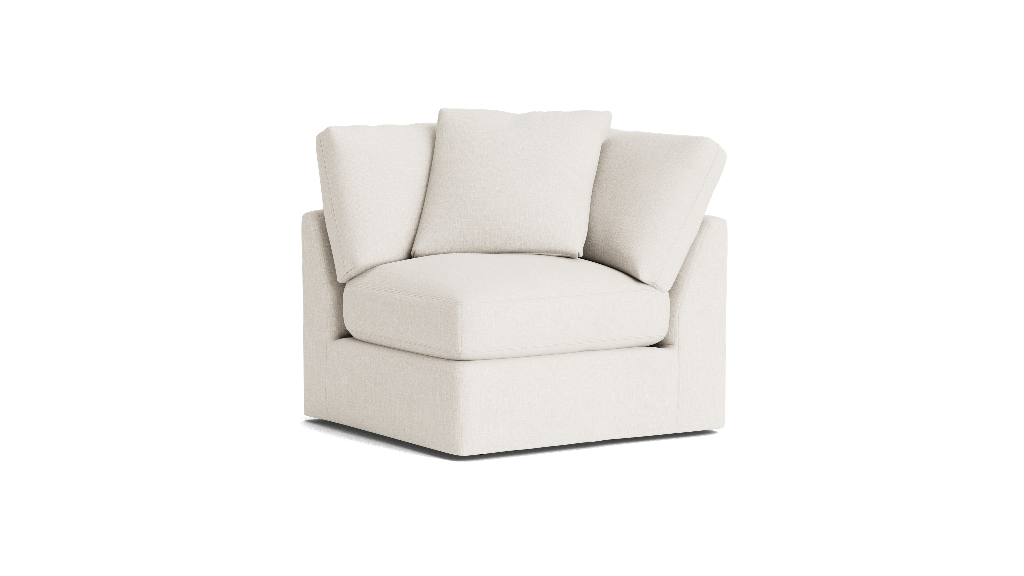 Get Together™ Corner Chair, Large, Cream Linen