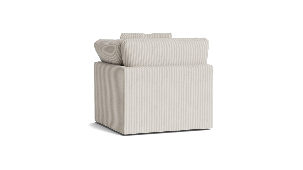 Get Together™ Corner Chair, Standard, Newport Stripe — alternate view