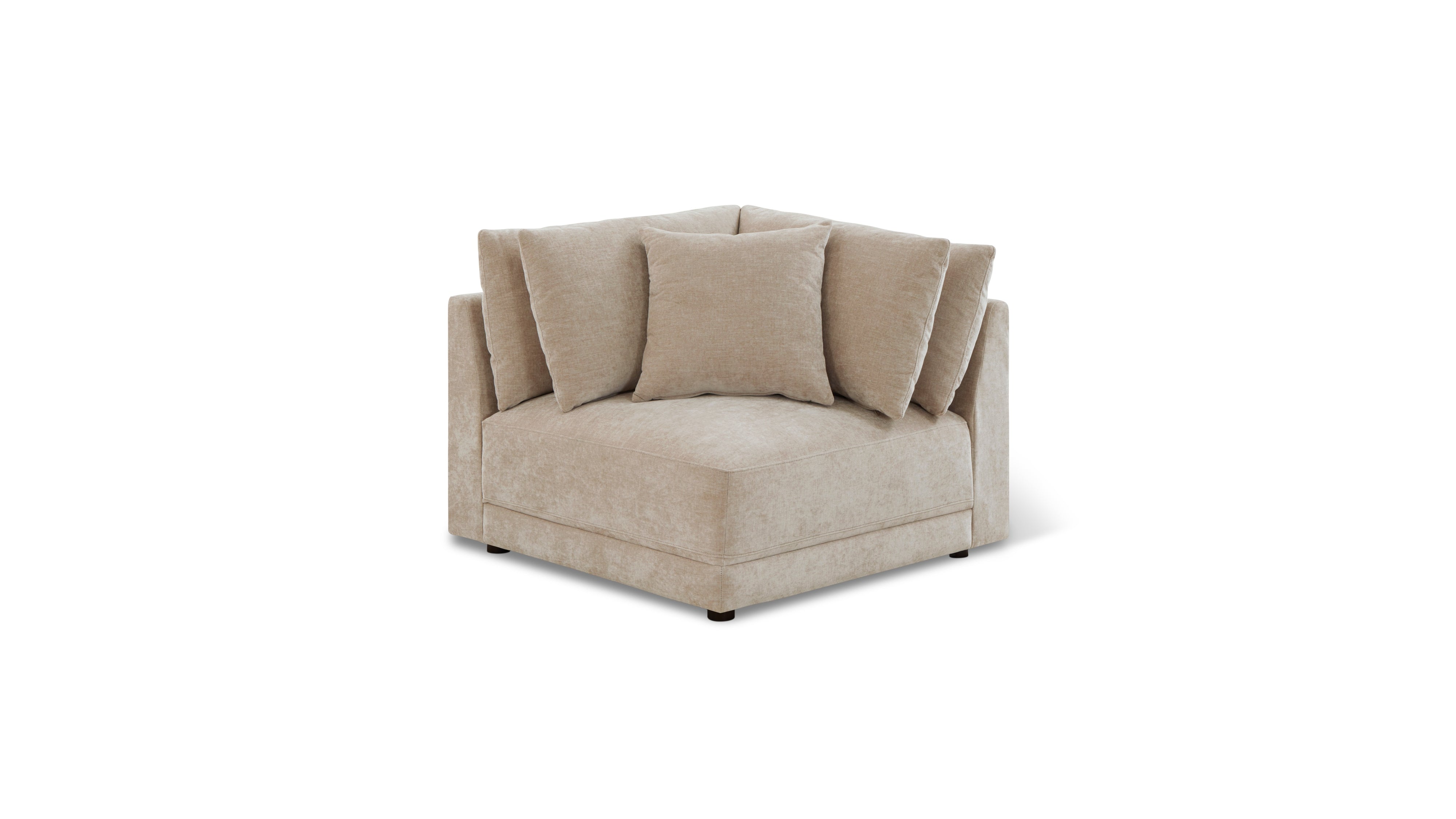 Soft Spot Corner Chair, Cashew
