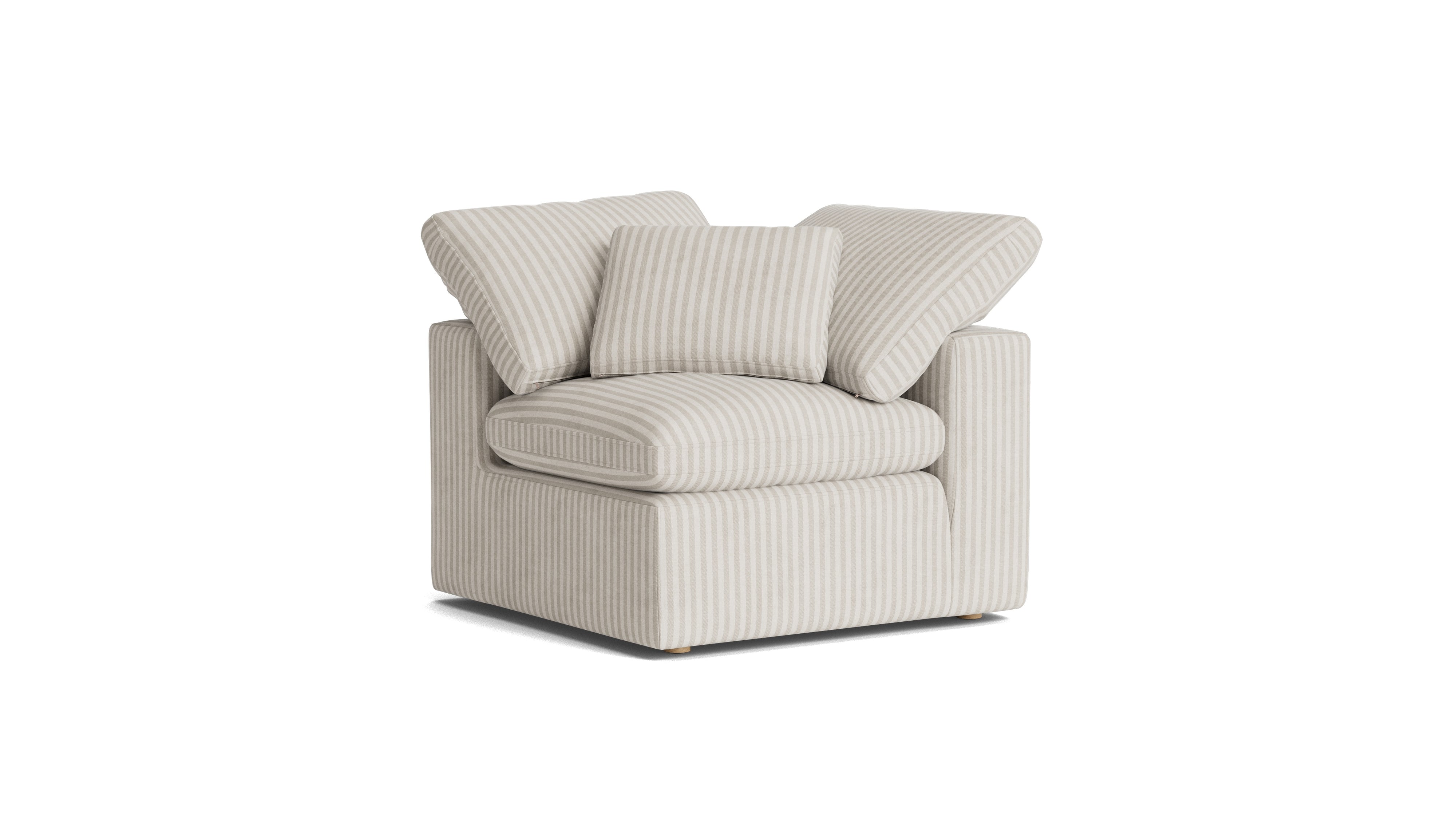 Movie Night™ Corner Chair, Large, Newport Stripe (Left or Right)