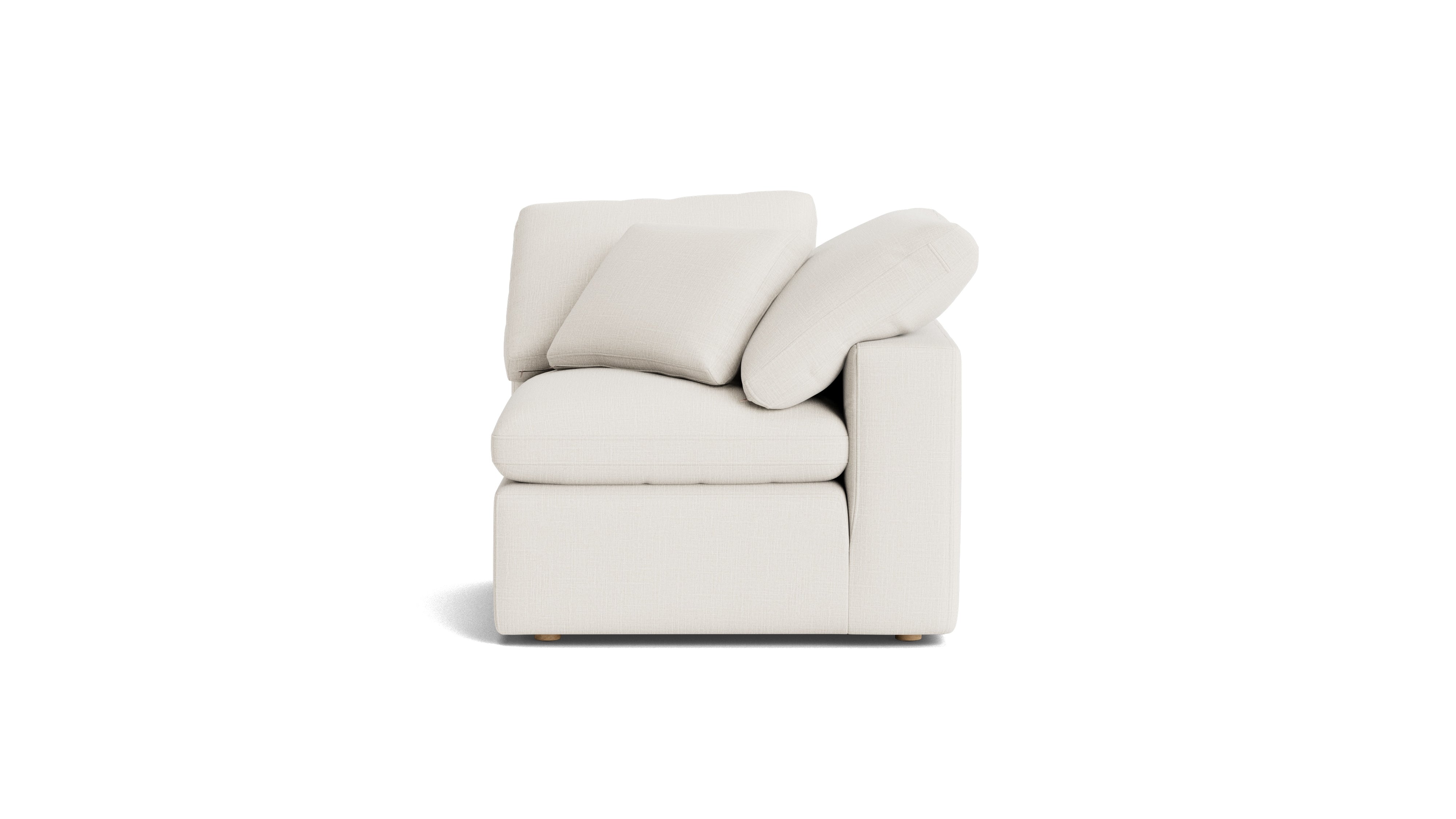 Movie Night™ Corner Chair, Standard, Cream Linen (Left Or Right)