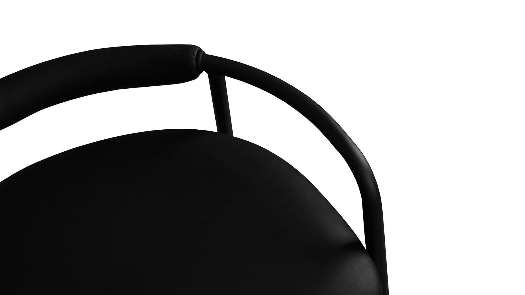 Slow Mornings Stool, Counter, Coal Leather/Black Metal - Sundays Company CanadaCST-EW-004-002