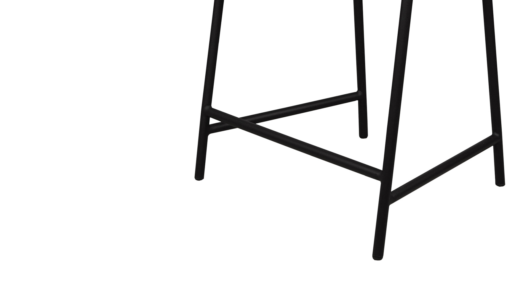 Slow Mornings Stool, Counter, Coal Leather/Black Metal - Sundays Company CanadaCST-EW-004-002