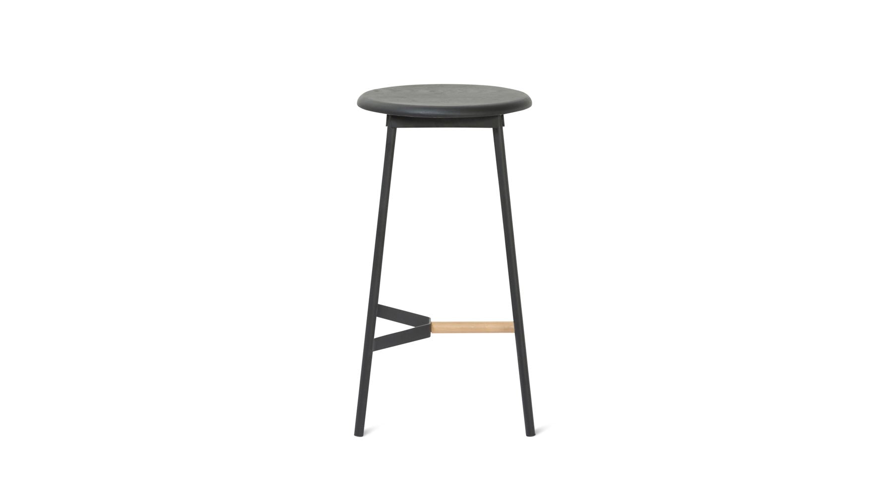 Take The Edge Off Stool, Counter, Black Metal_image