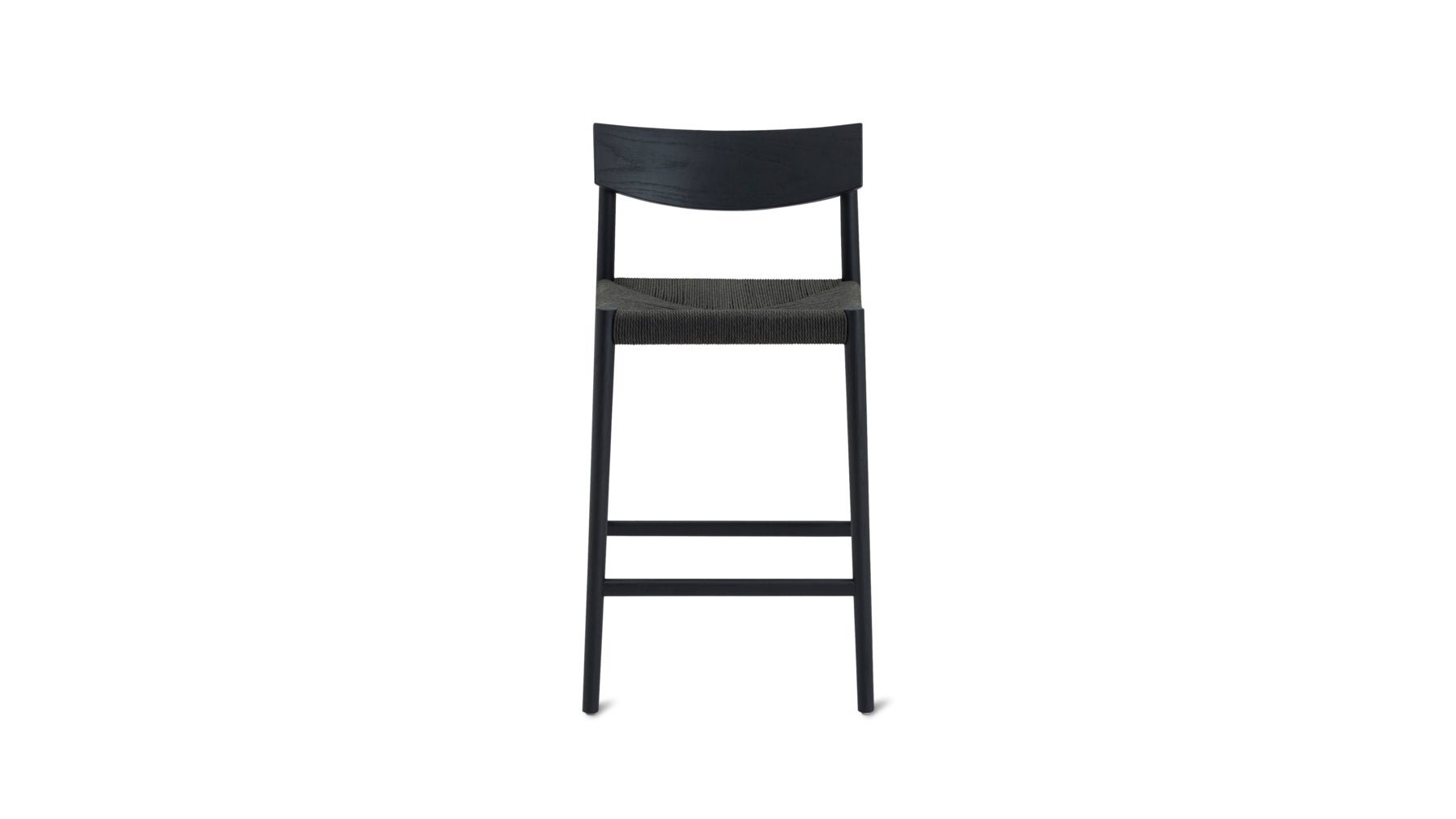 Dinner Guest Counter Stool, Black Oak/ Black Papercord Seat - Sundays Company CanadaCST-SH-003-002