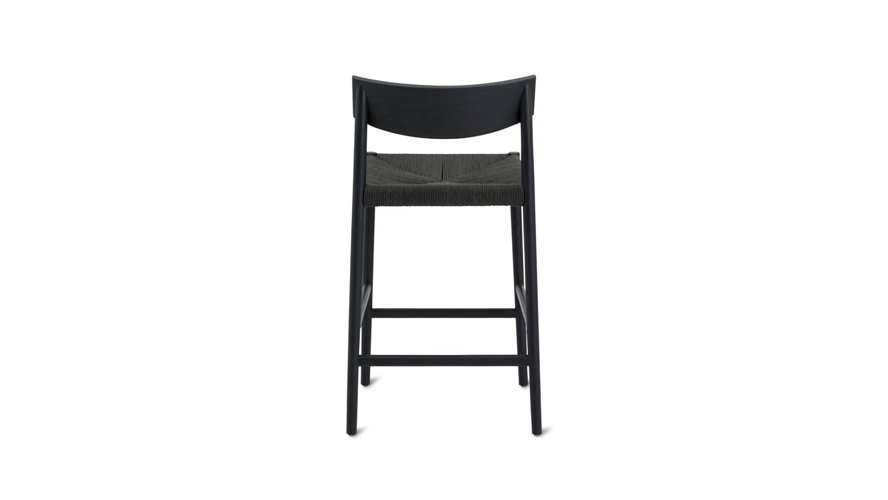 Dinner Guest Counter Stool, Black Oak/ Black Papercord Seat - Sundays Company CanadaCST-SH-003-002