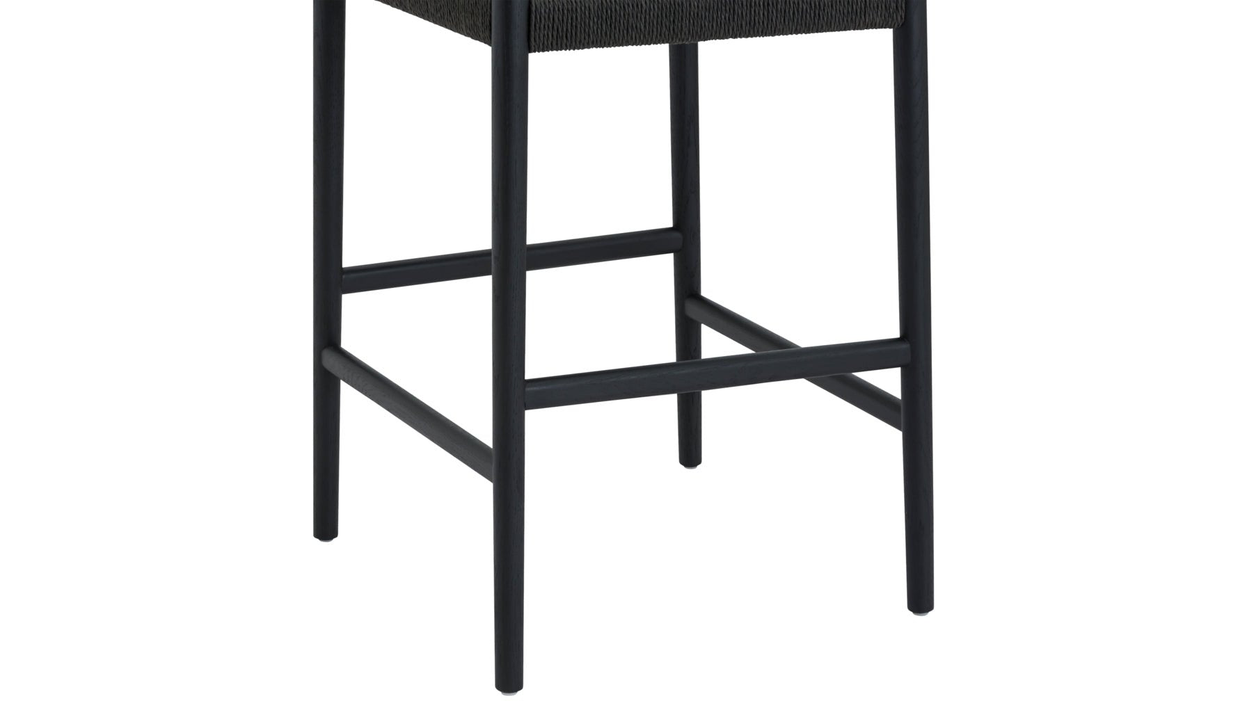 Dinner Guest Counter Stool, Black Oak/ Black Papercord Seat - Sundays Company CanadaCST-SH-003-002