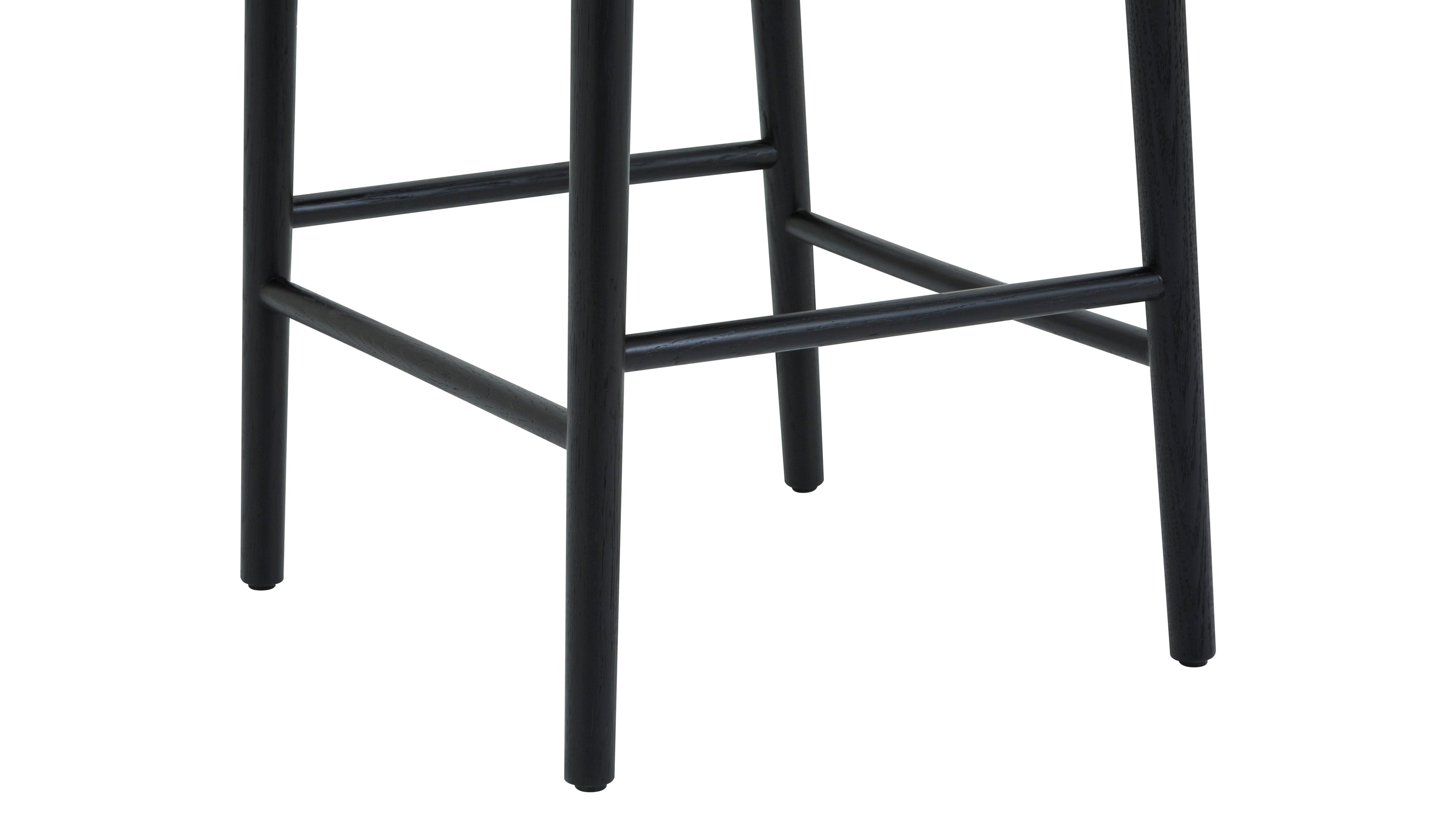 Count On Me Counter Stool, Black Oak, Black Seat - Sundays Company CanadaCST-SH-004-002