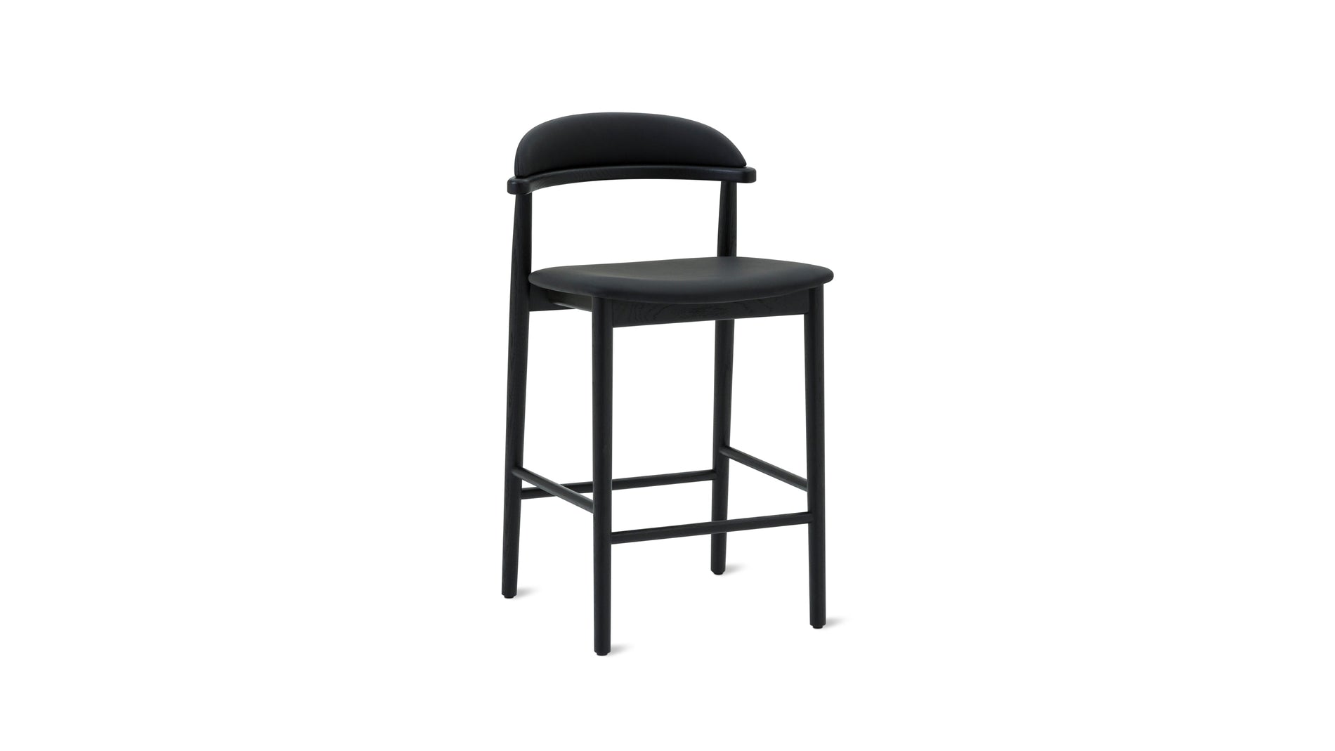 Count On Me Counter Stool, Black Oak, Black Seat_image