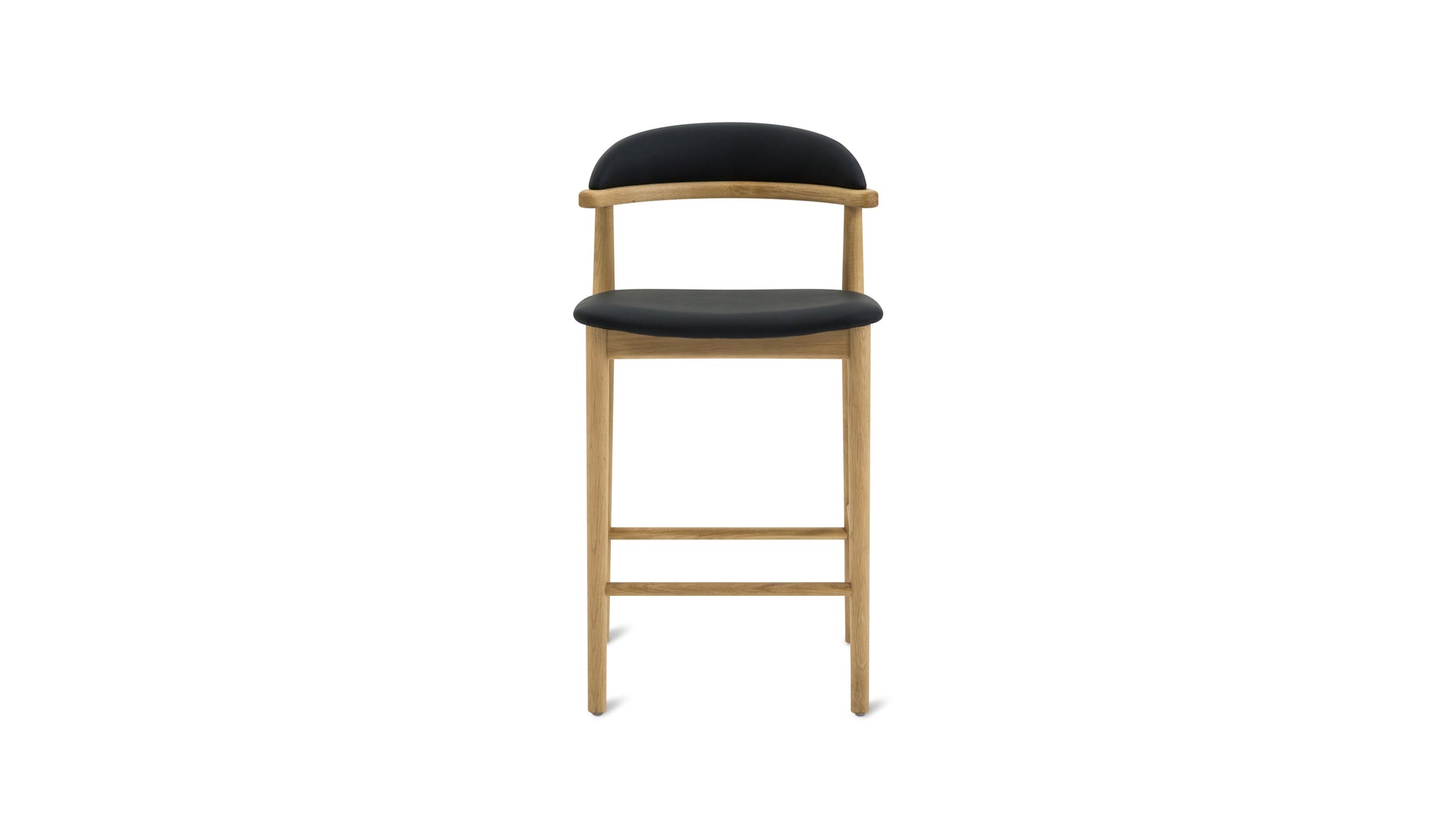 Count On Me Counter Stool, Natural Oak, Black Seat_image