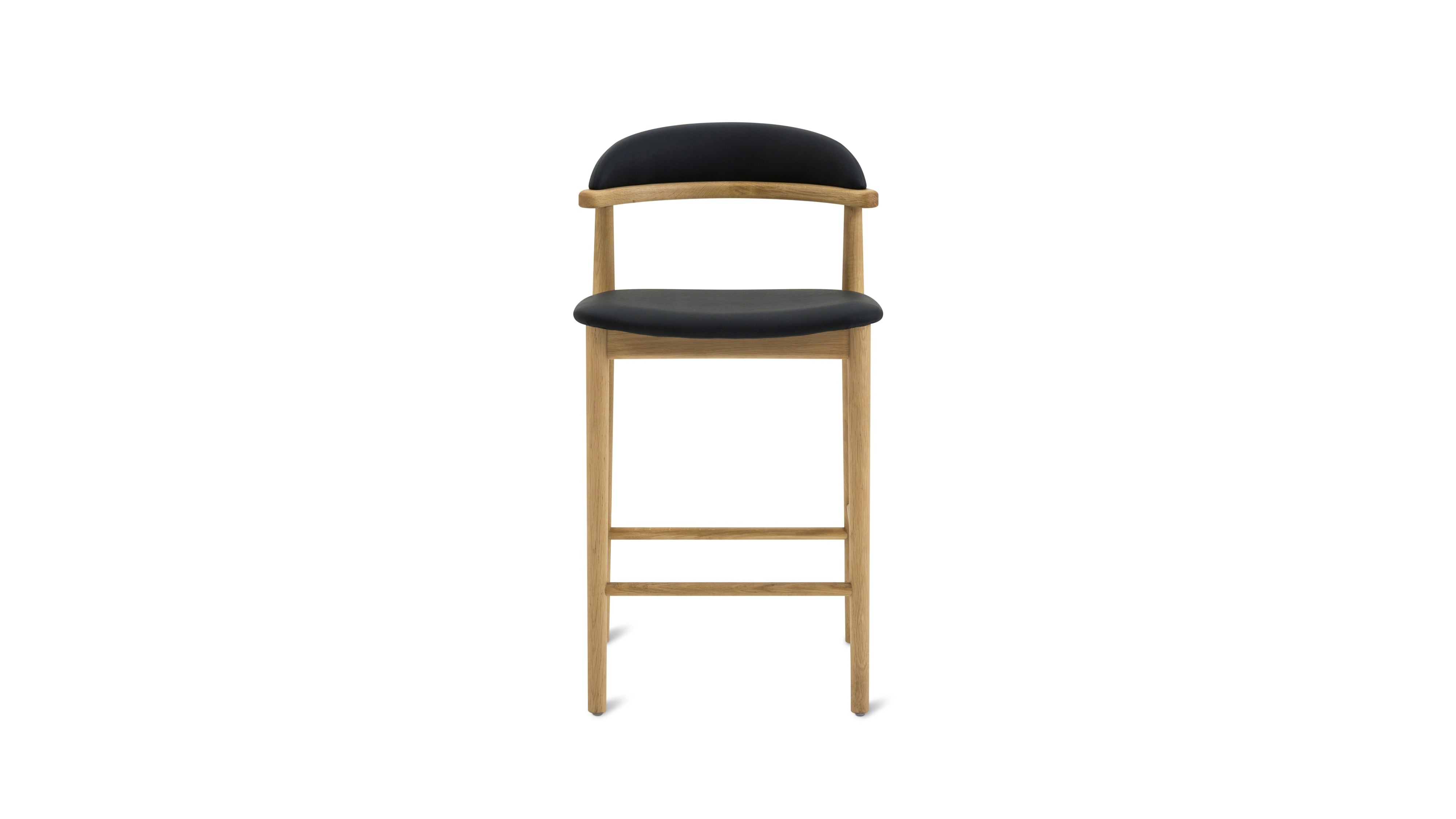 Count On Me Counter Stool, Oak, Black Seat - Sundays Company CanadaCST-SH-004-024
