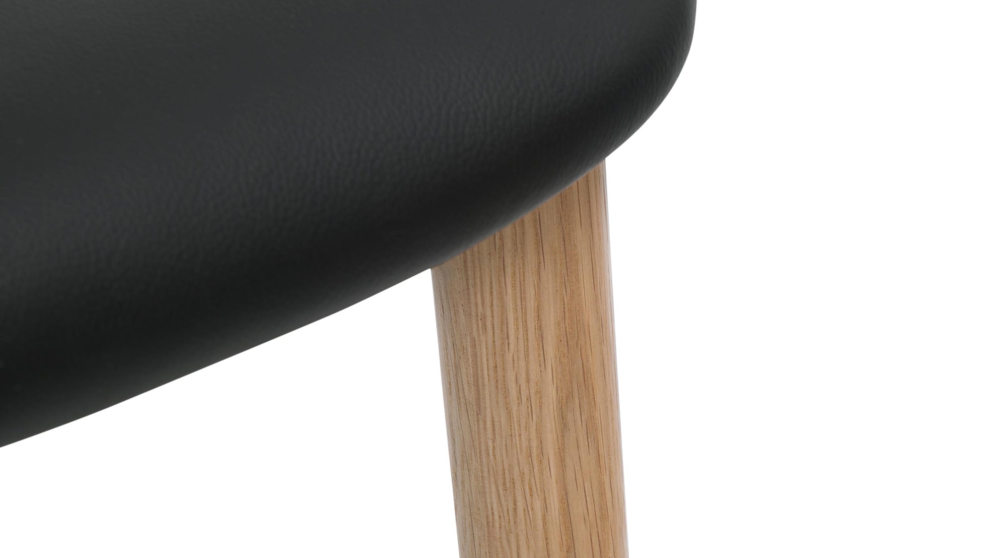 Dine In Stool, Counter, Oak/Black Leather - Sundays CompanyCST - YC - 001 - 024