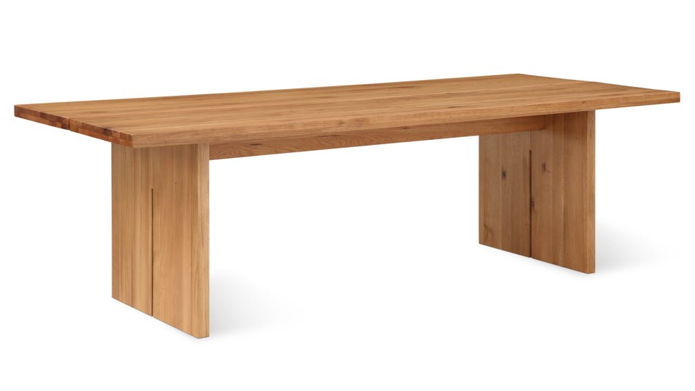 Plane Dining Table, Seats 8-10 People, Oak - Image 1