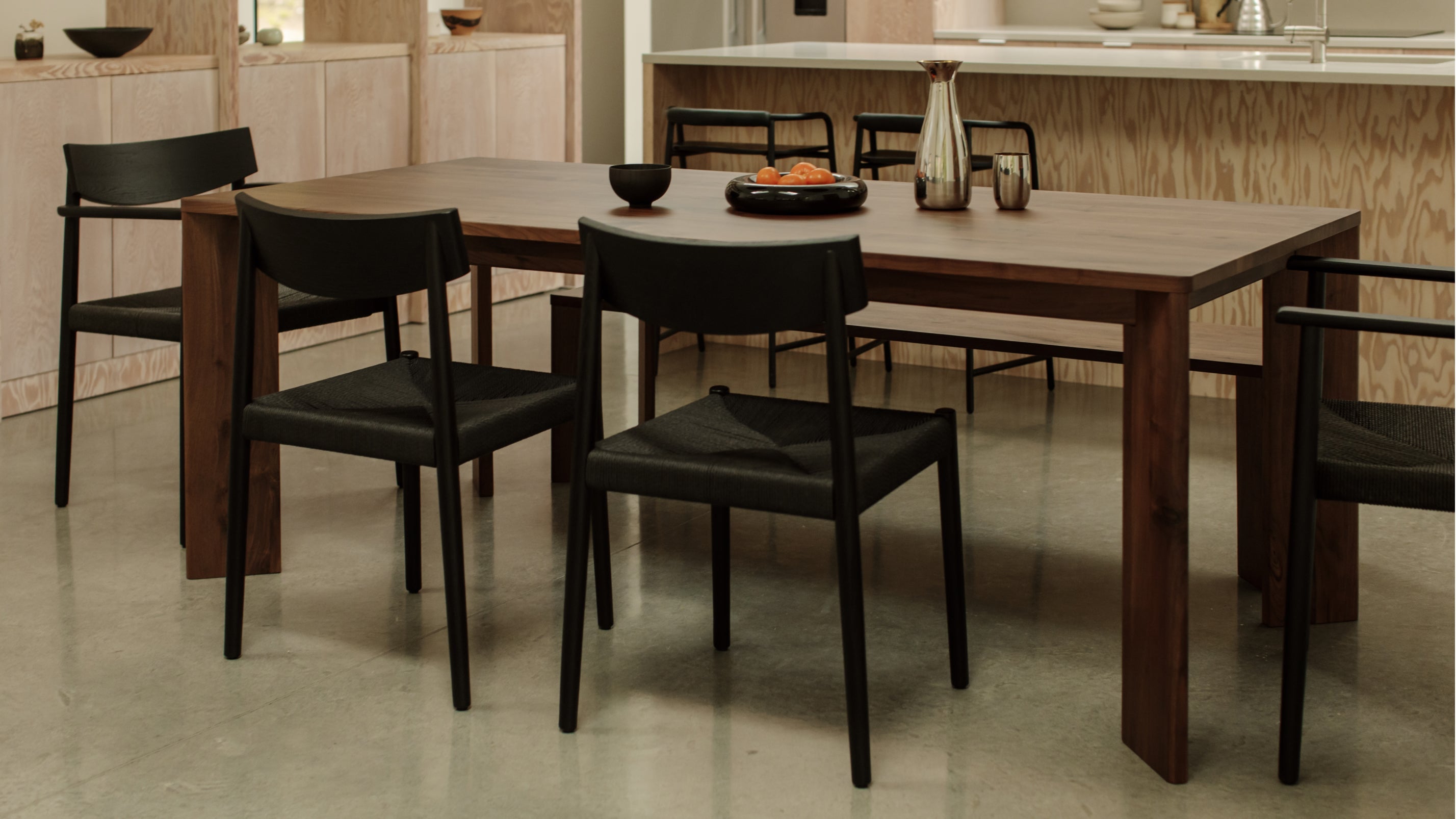 Frame Dining Table, Seats 4 - 6 People, American Walnut - Sundays Company CanadaDIN-BC-016-051