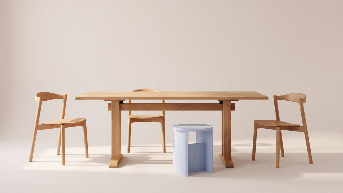 Flight Dining Table, Seats 6-8, Brushed Oak — alternate view