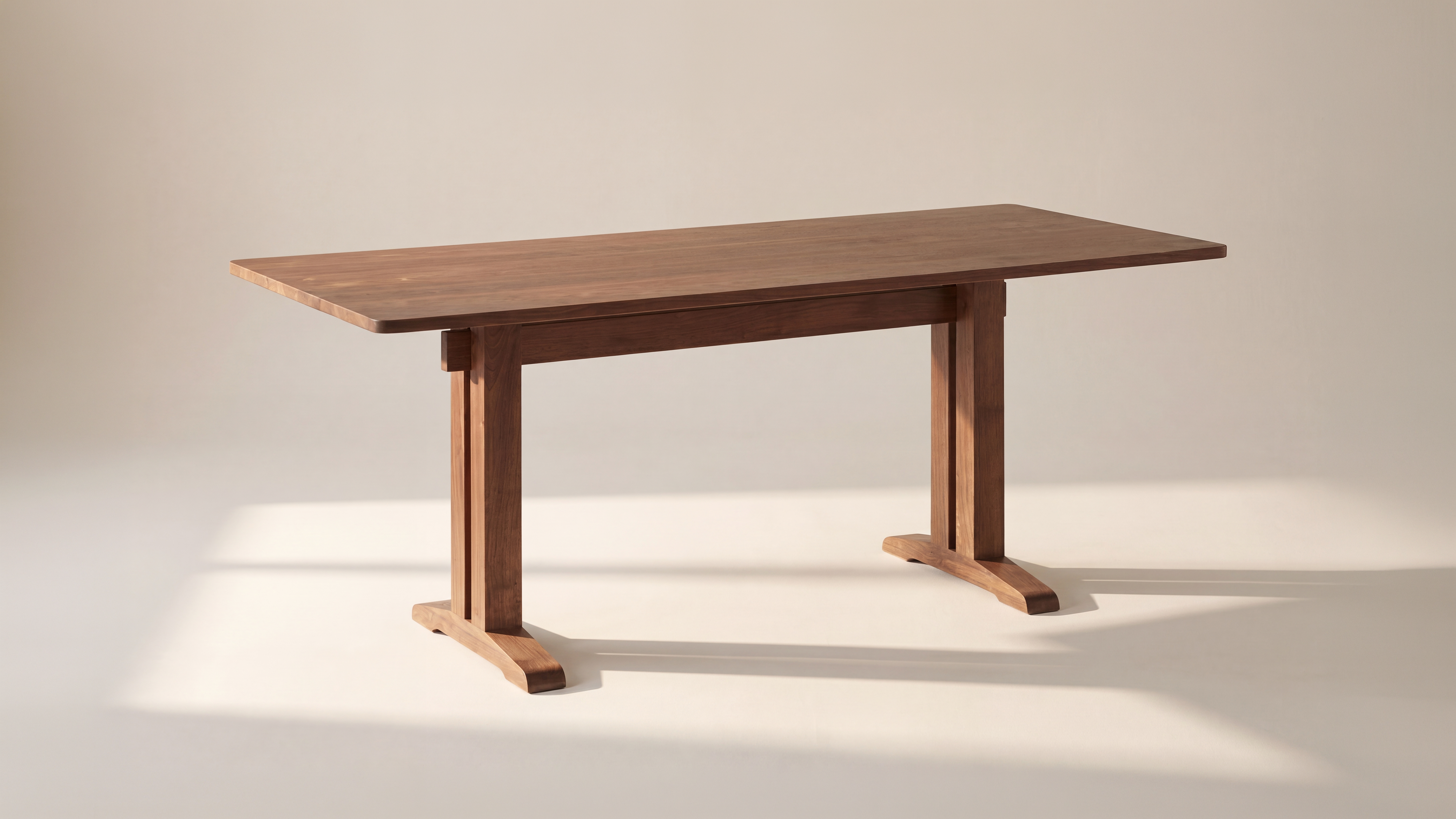 Flight Dining Table, Seats 6-8, Brushed American Walnut