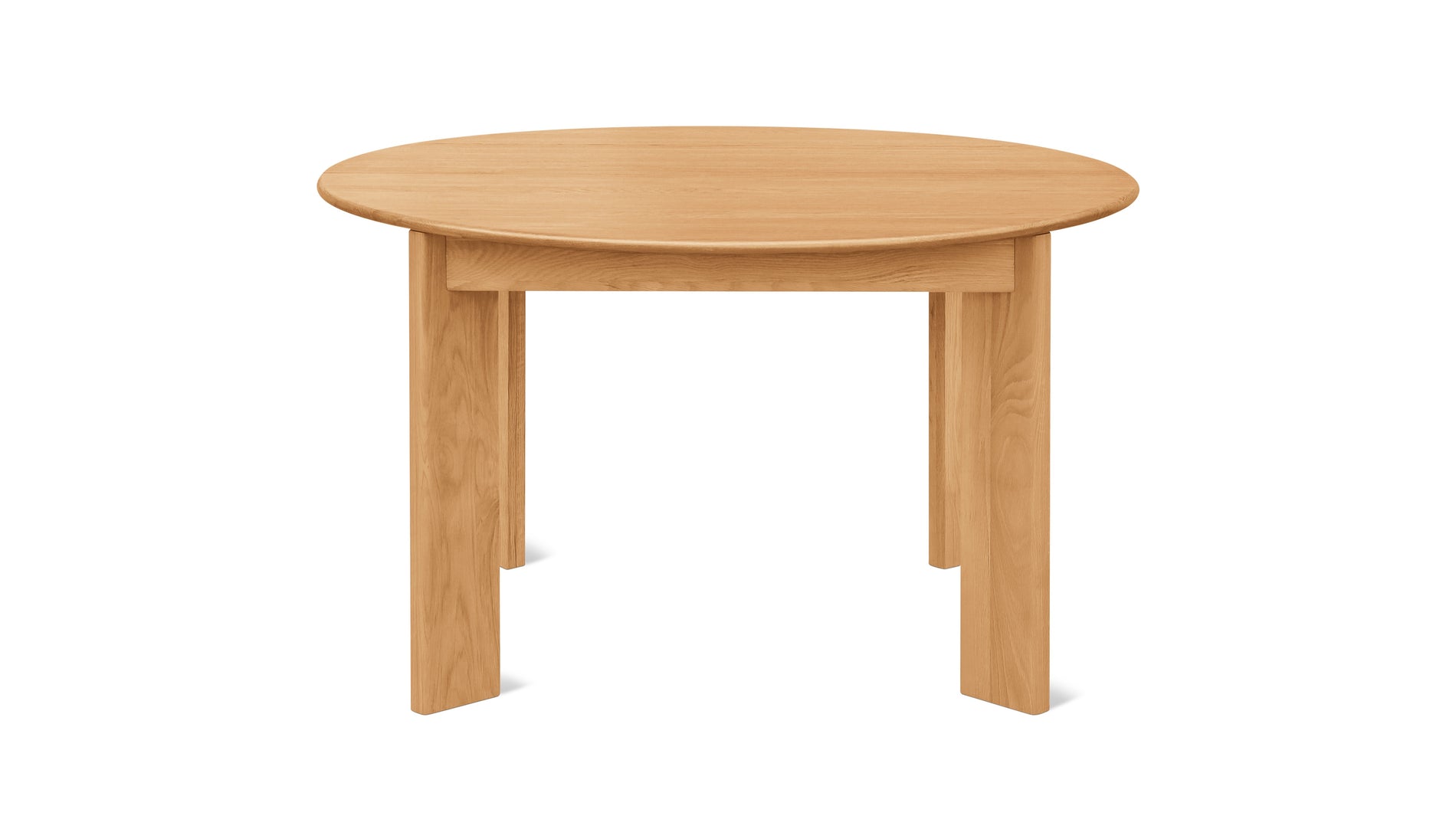 Frame Round Extendable Dining Table, Seats 4-8, Oak_image