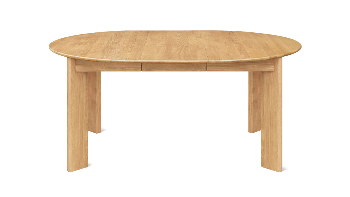 Frame Round Extendable Dining Table, Seats 4-8, Oak