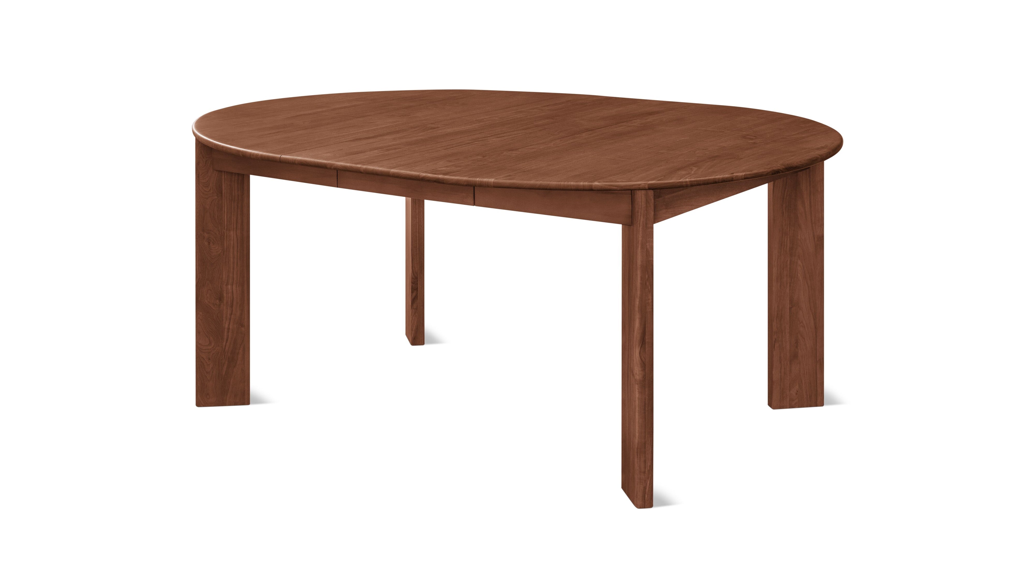 Frame Round Extendable Dining Table, Seats 4-8, American Walnut