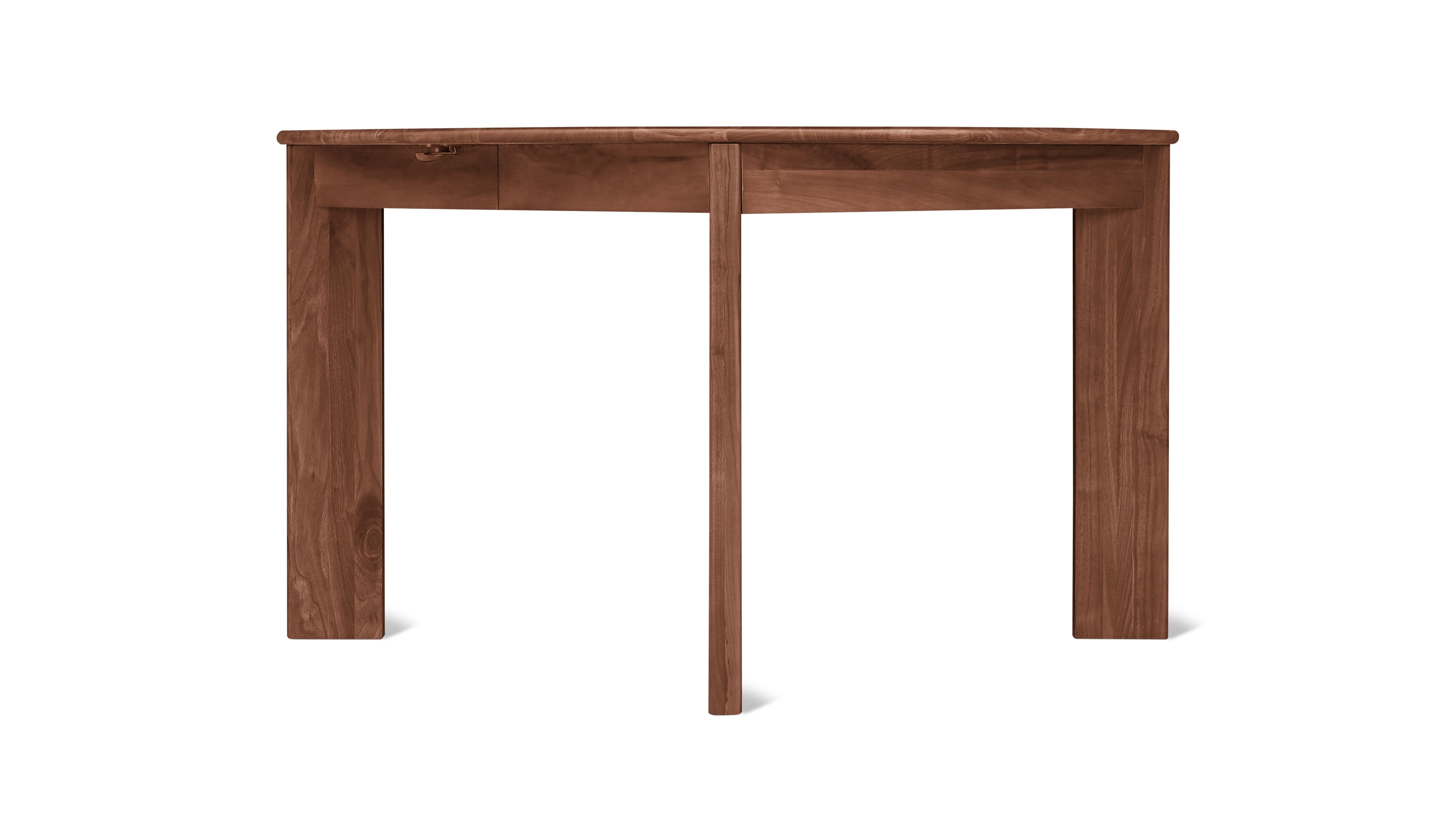 Frame Round Extendable Dining Table, Seats 4-8, American Walnut