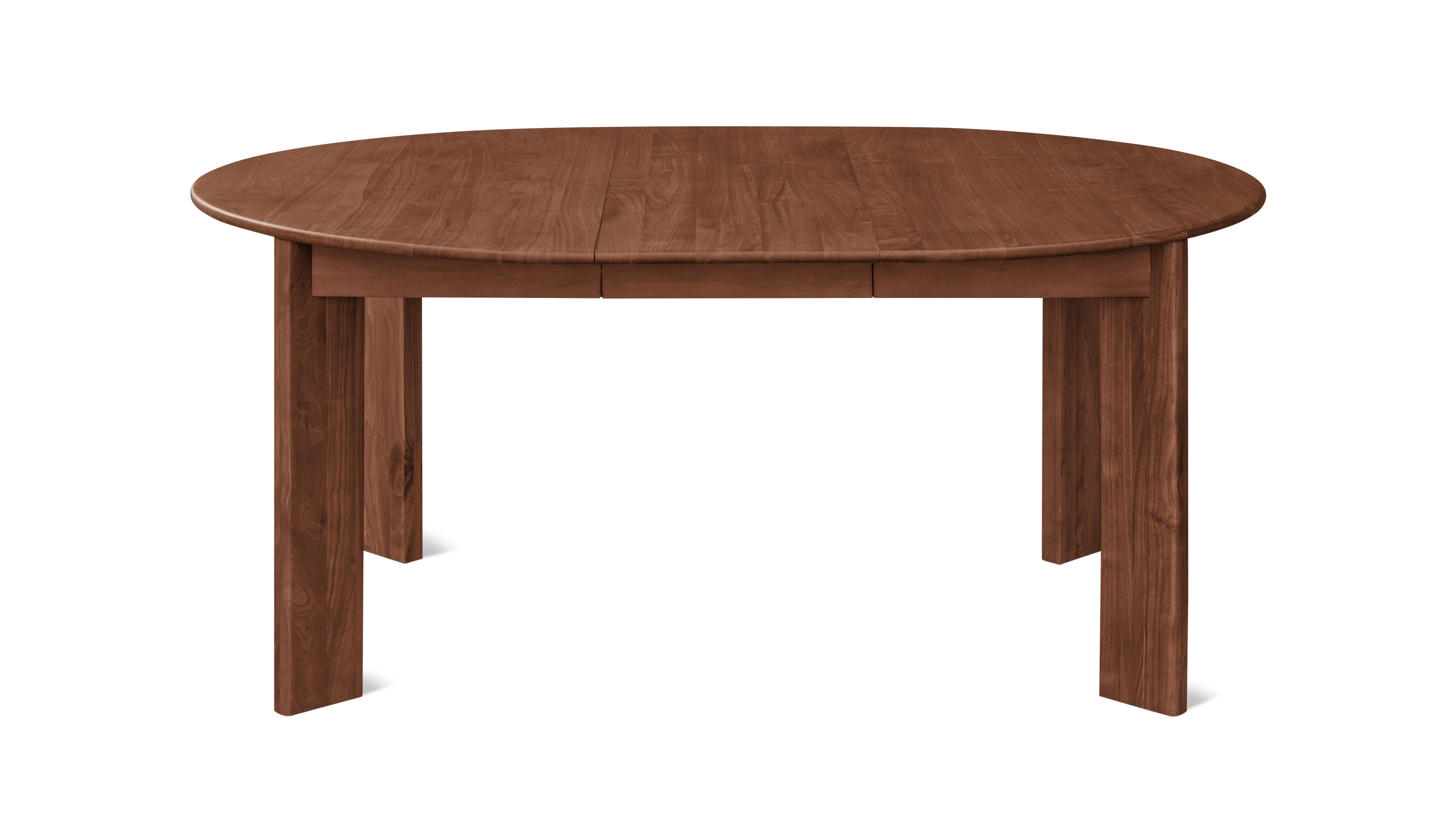 Frame Round Extendable Dining Table, Seats 4-8, American Walnut