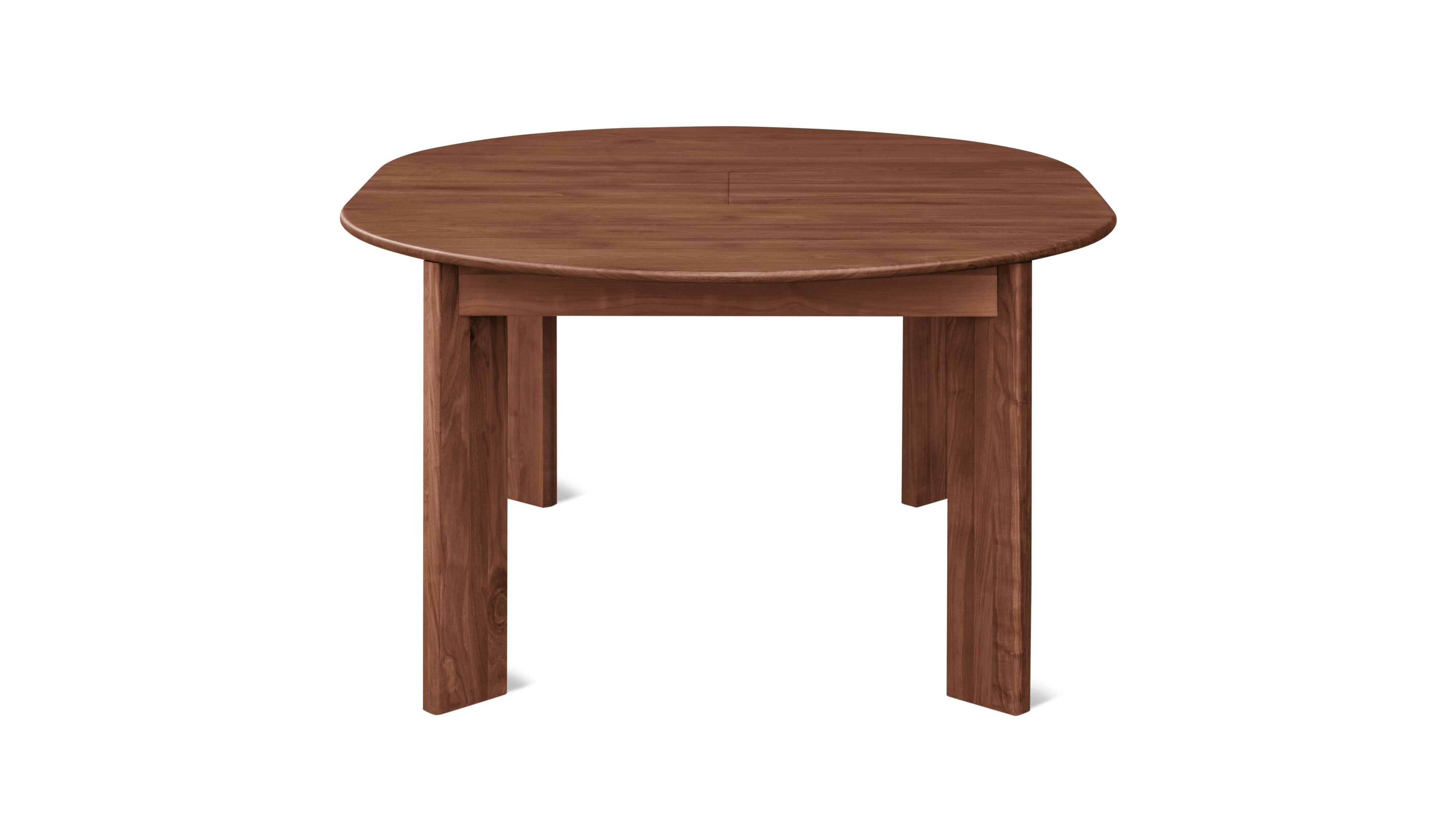 Frame Round Extendable Dining Table, Seats 4-8, American Walnut