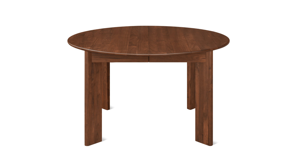 Frame Round Extendable Dining Table, Seats 4-8, American Walnut_image