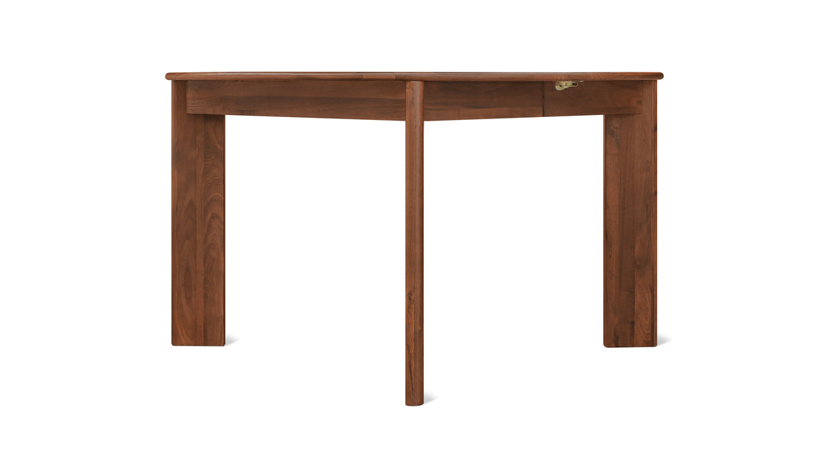 Frame Round Extendable Dining Table, Seats 4-8, American Walnut