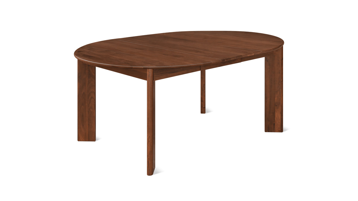 Frame Round Extendable Dining Table, Seats 4-8, American Walnut