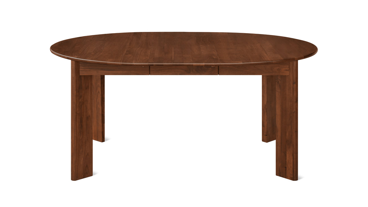Frame Round Extendable Dining Table, Seats 4-8, American Walnut