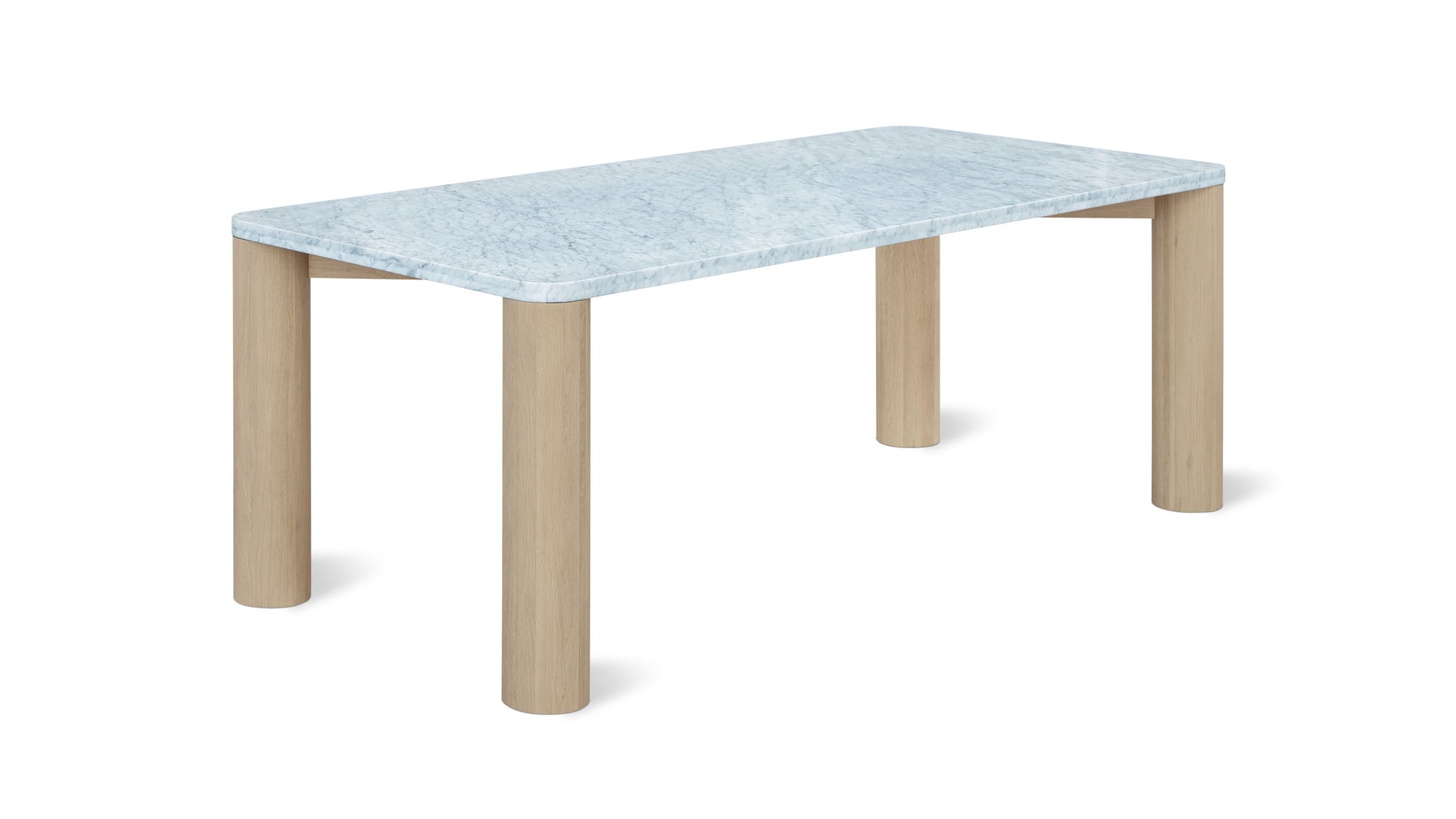Field Dining Table, Seats 6-8 People, Oak/Carrara Marble_image