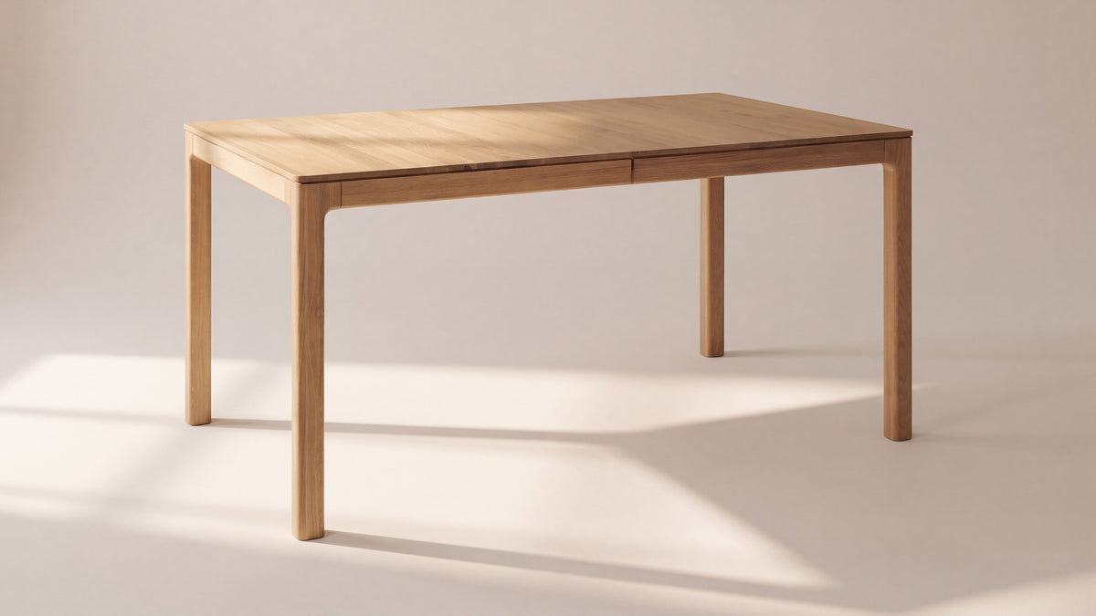 Bridge Extendable Dining Table, Seats 8-12, Oak